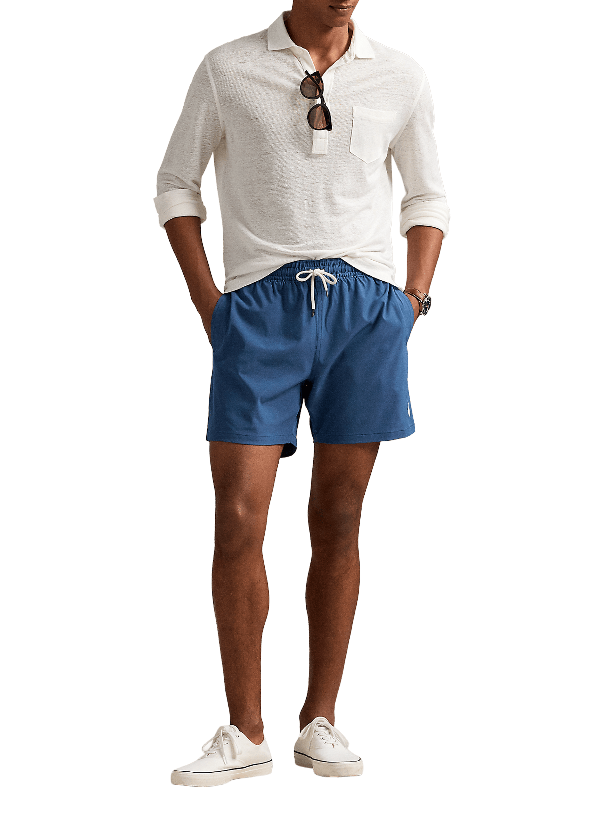 Short de bain uni POLO RALPH LAUREN Bleu