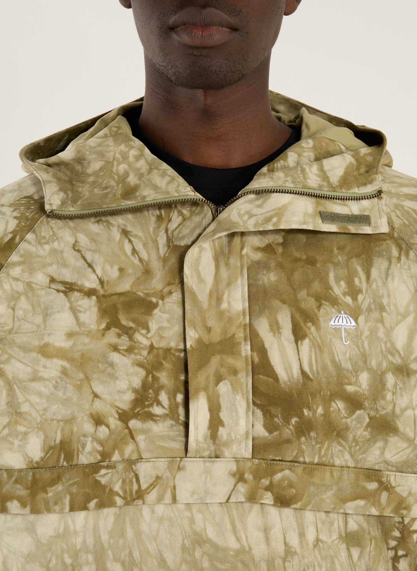 Jacket with high collar in blended cotton HELAS CAPS Beige