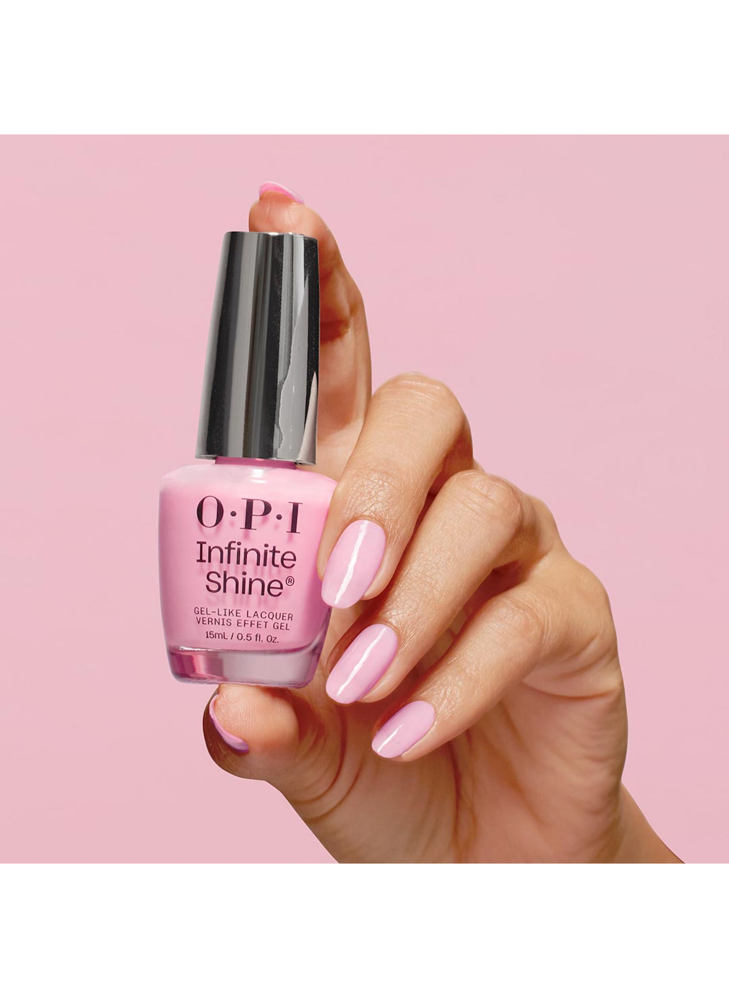 Faux-ever Yours
Infinite Shine
Long-lasting gel effect nail polish OPI Rose