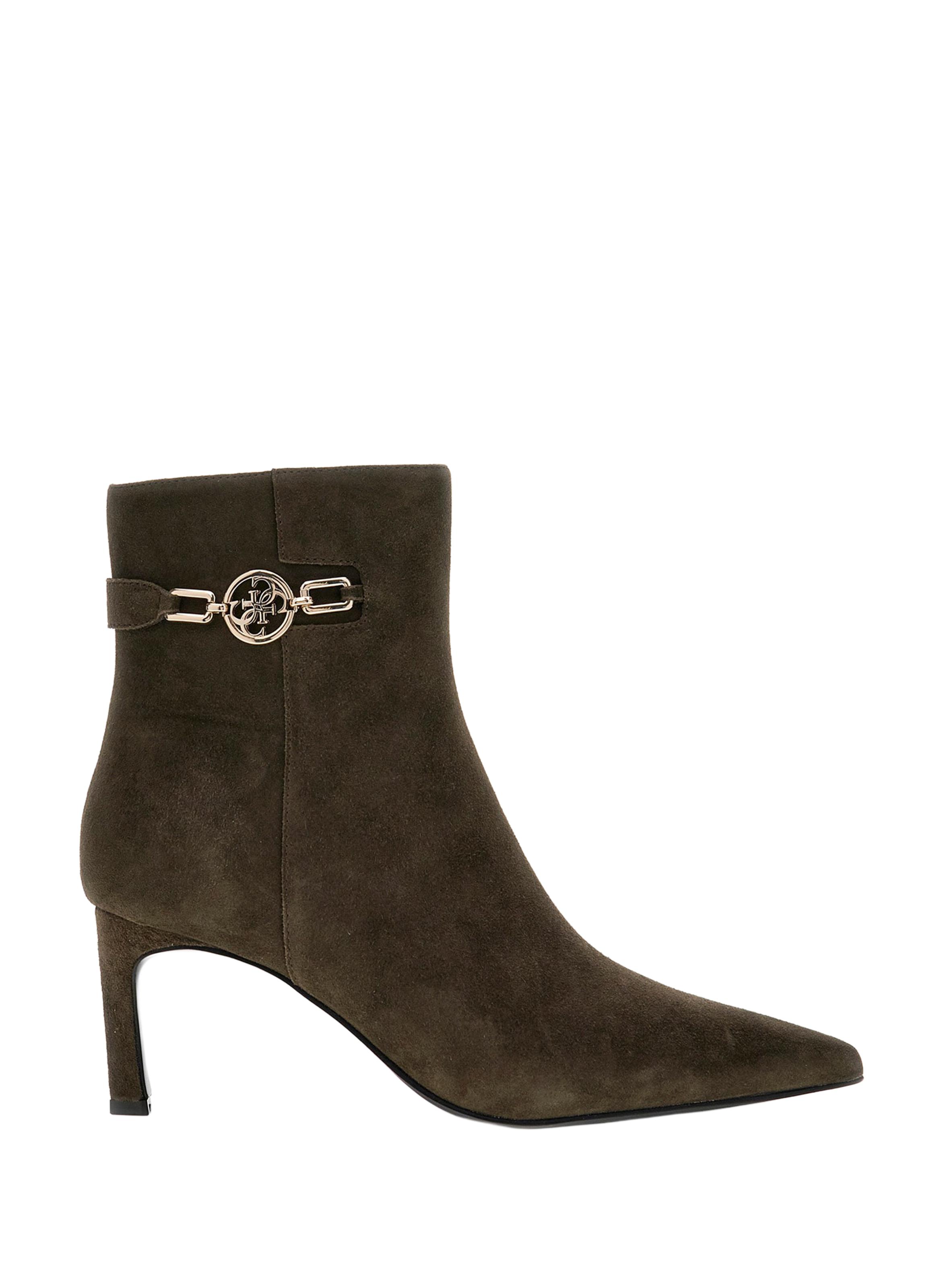 GUESS Bottines Paislie en cuir  Khaki