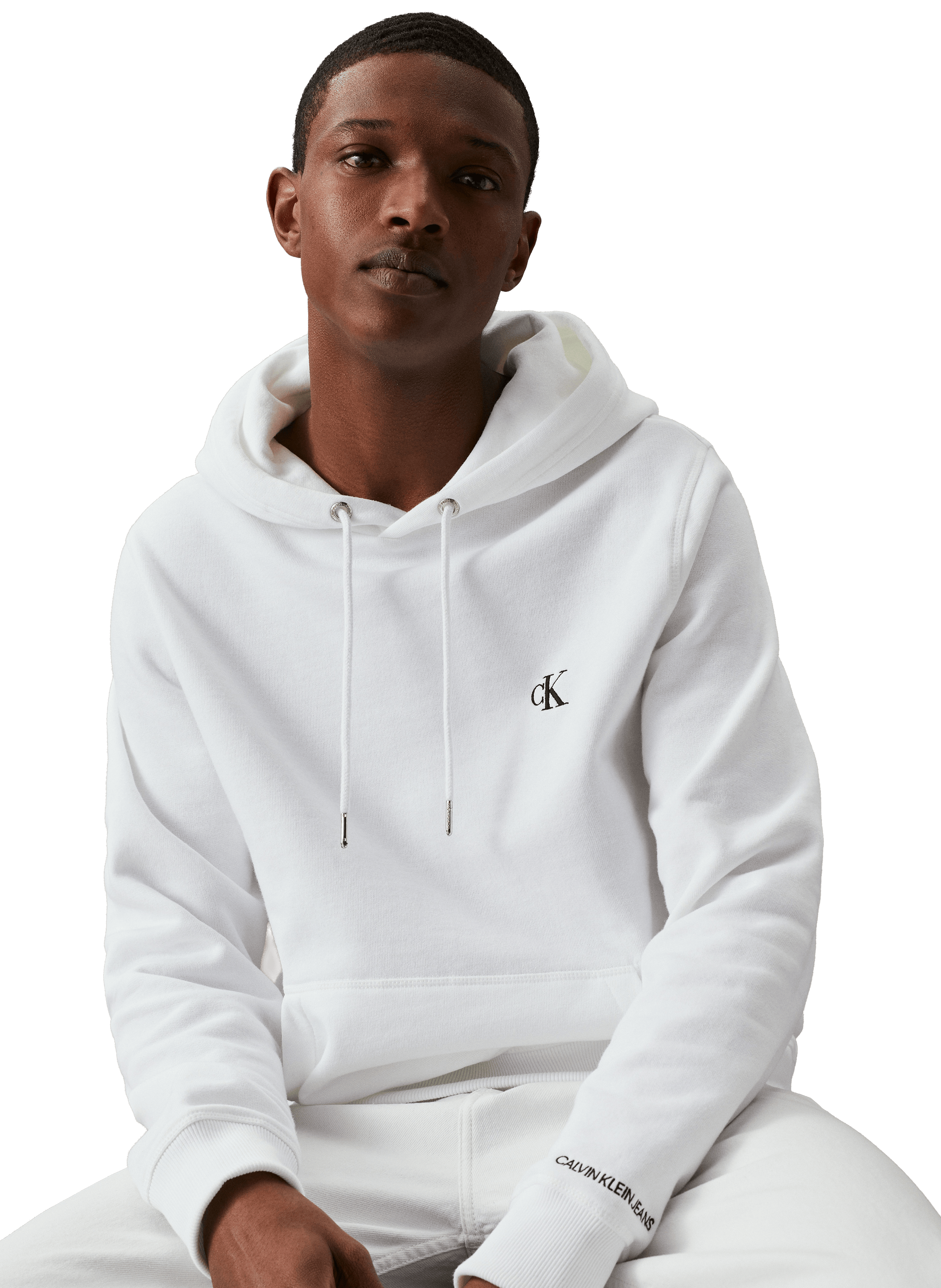 Hoodie à capuche CALVIN KLEIN Blanc