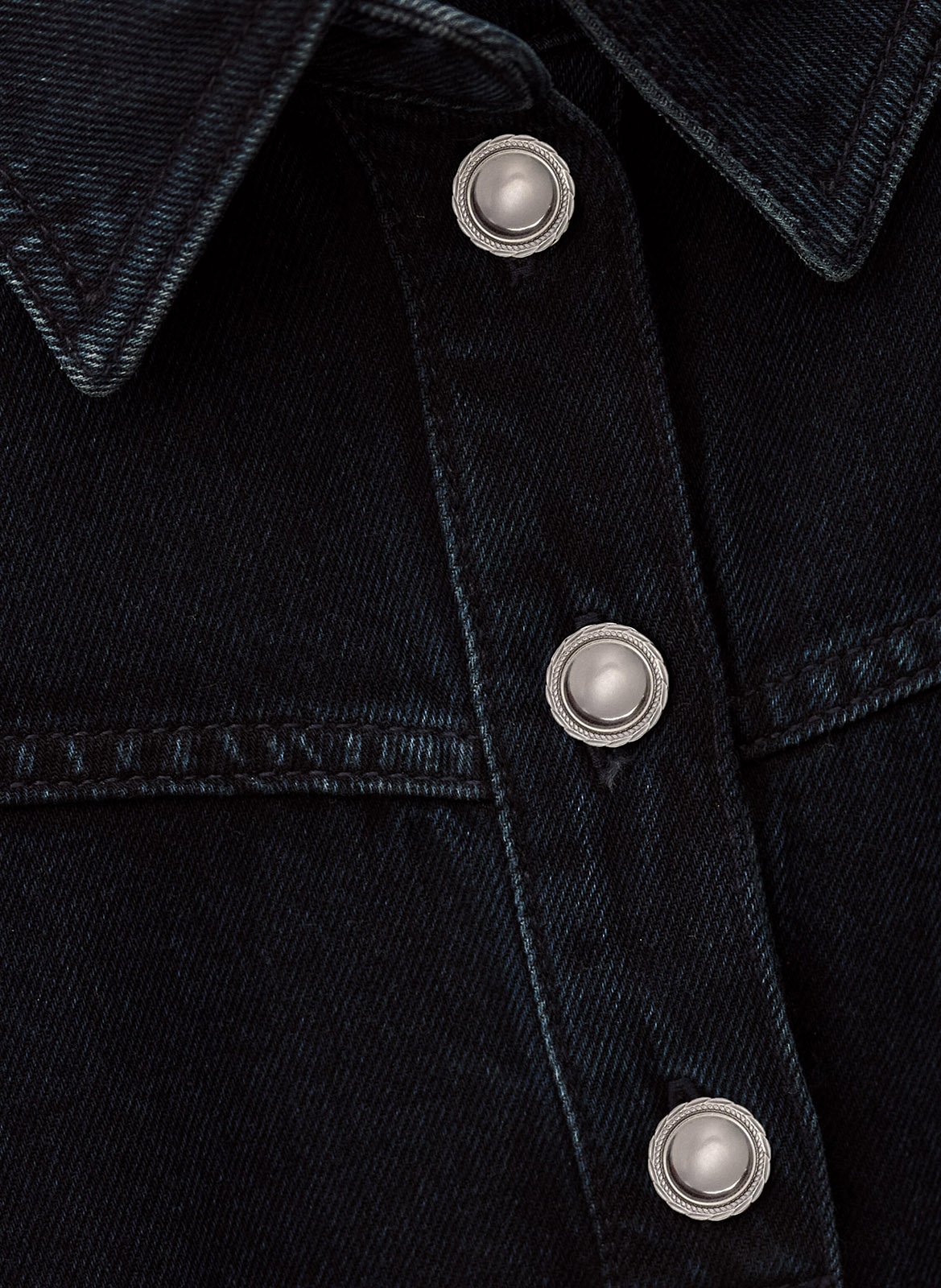 Top droit col classique en coton tavy BA&SH Bleu