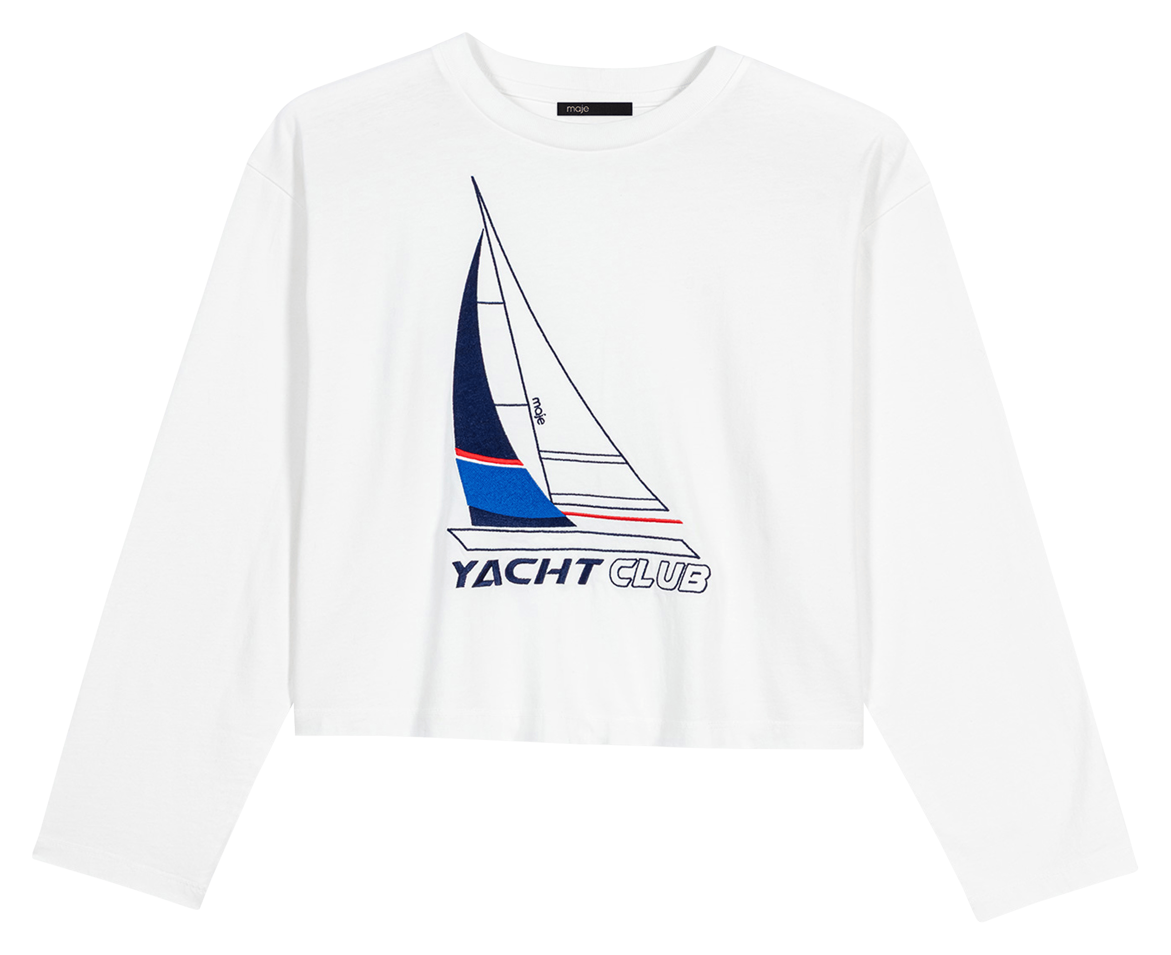 Tee-shirt en coton MAJE Blanc