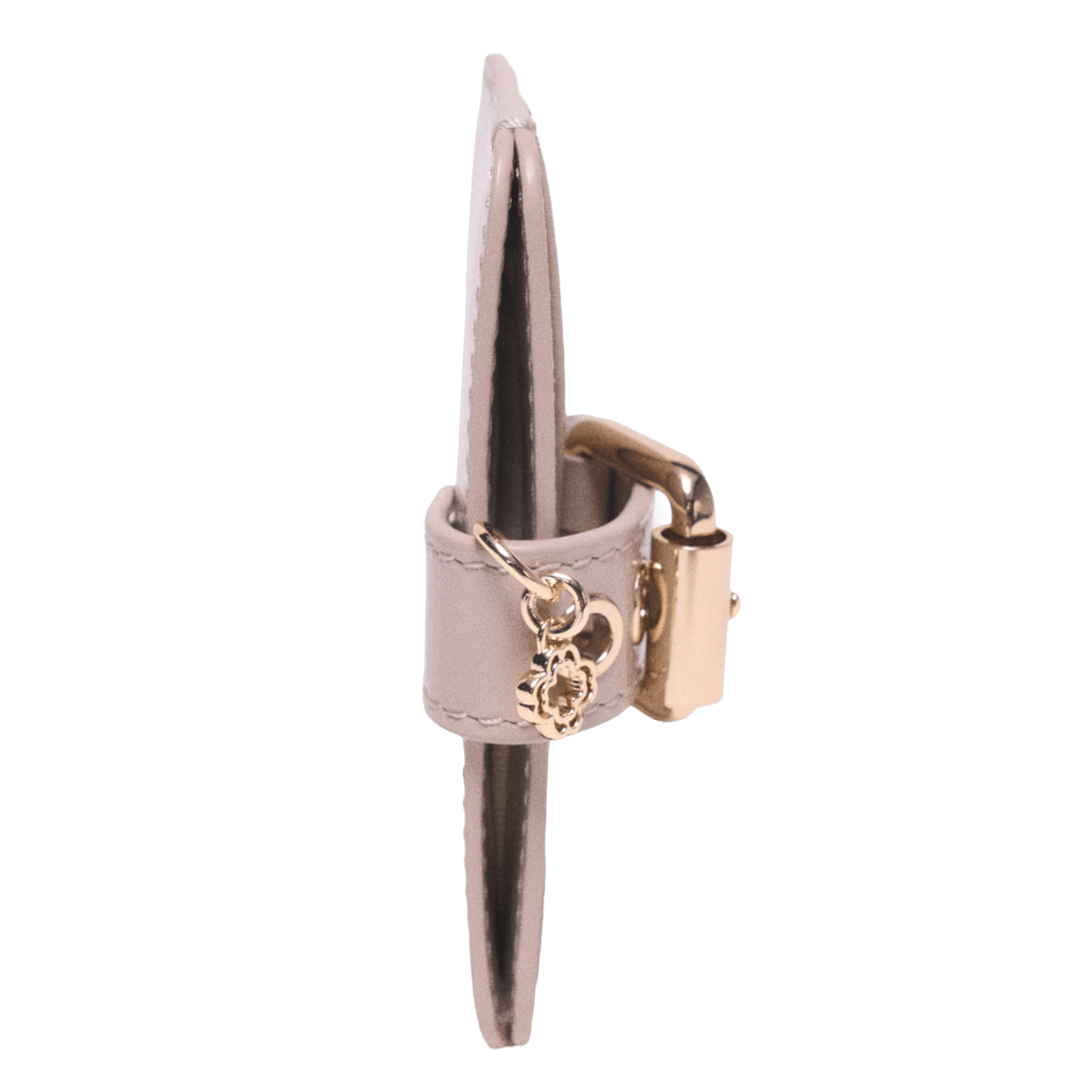 Porte-cartes en cuir naplak miss m MAJE Beige