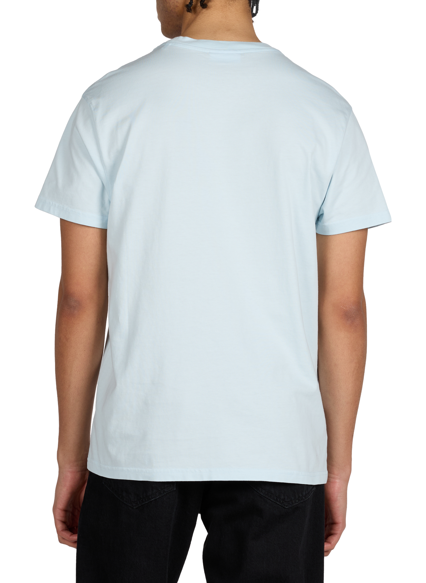 T-shirt Popincourt droit en coton biologique MAISON LABICHE Bleu