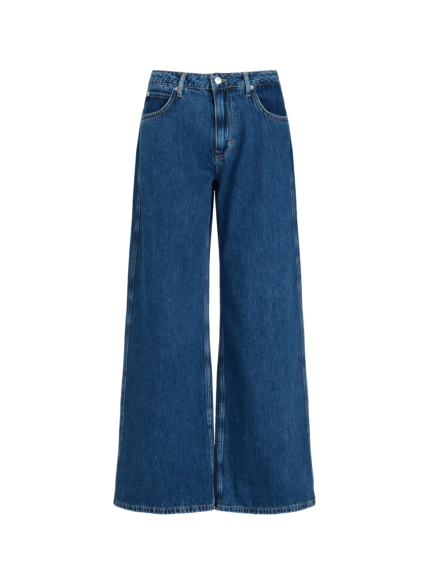 Jean large Tssofie en coton mélangé TOPSHOP Bleu