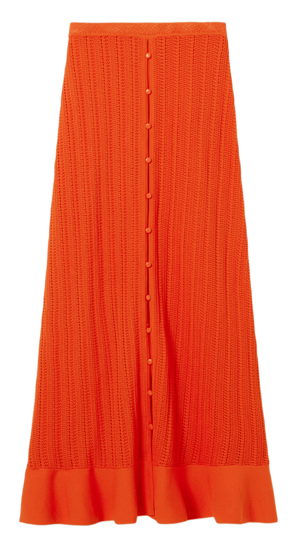 Jupe longue en crochet CLAUDIE PIERLOT Orange