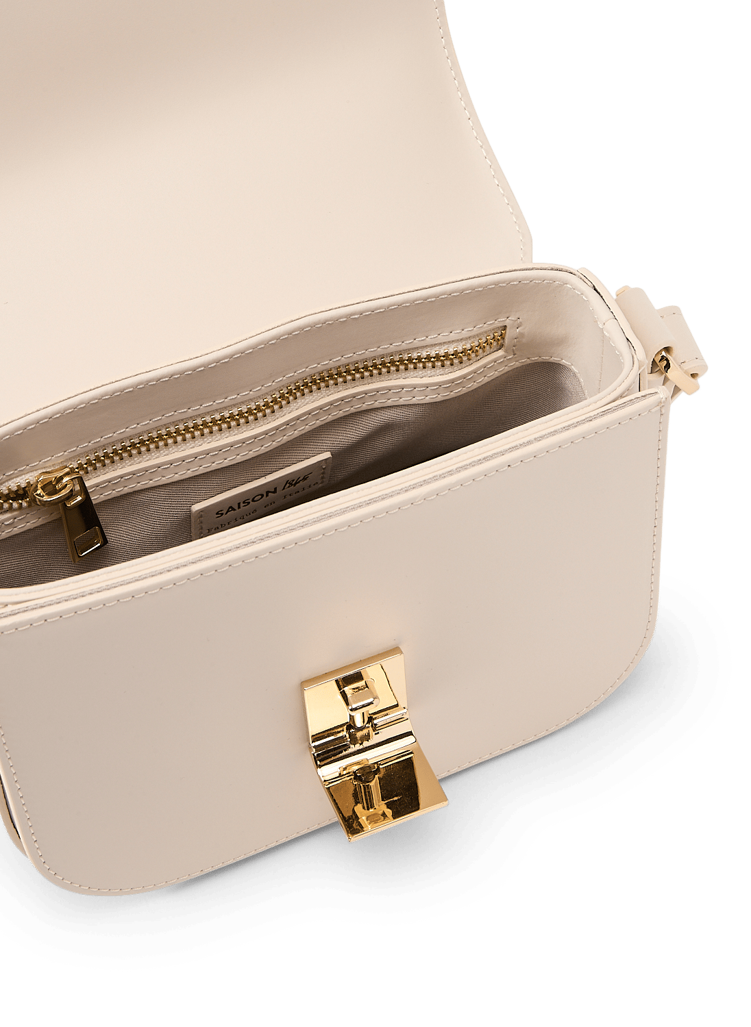 Sac bandoulière en cuir SAISON 1865 Beige