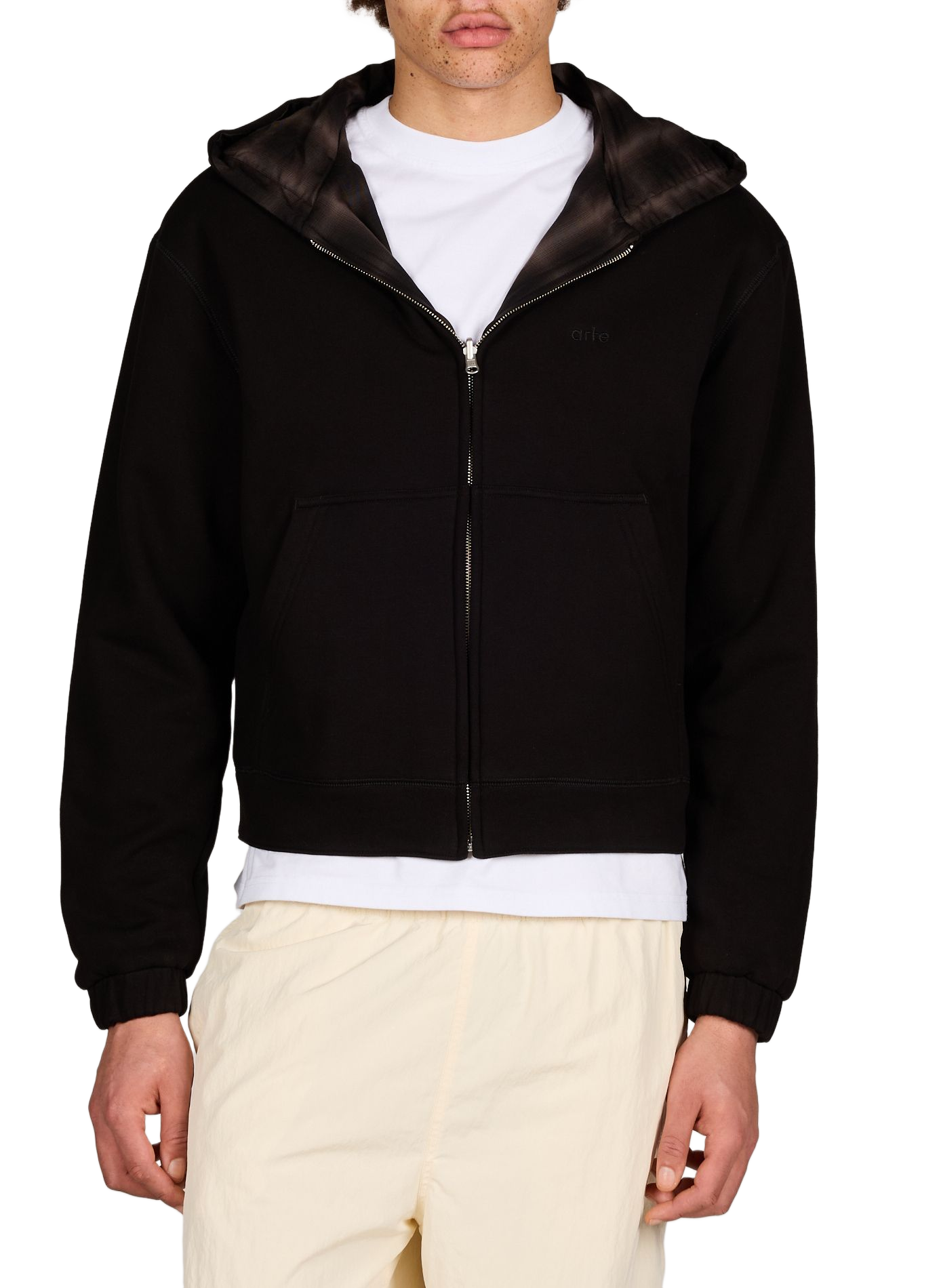 Felpa a quadri reversibile ARTE ANTWERP Nero