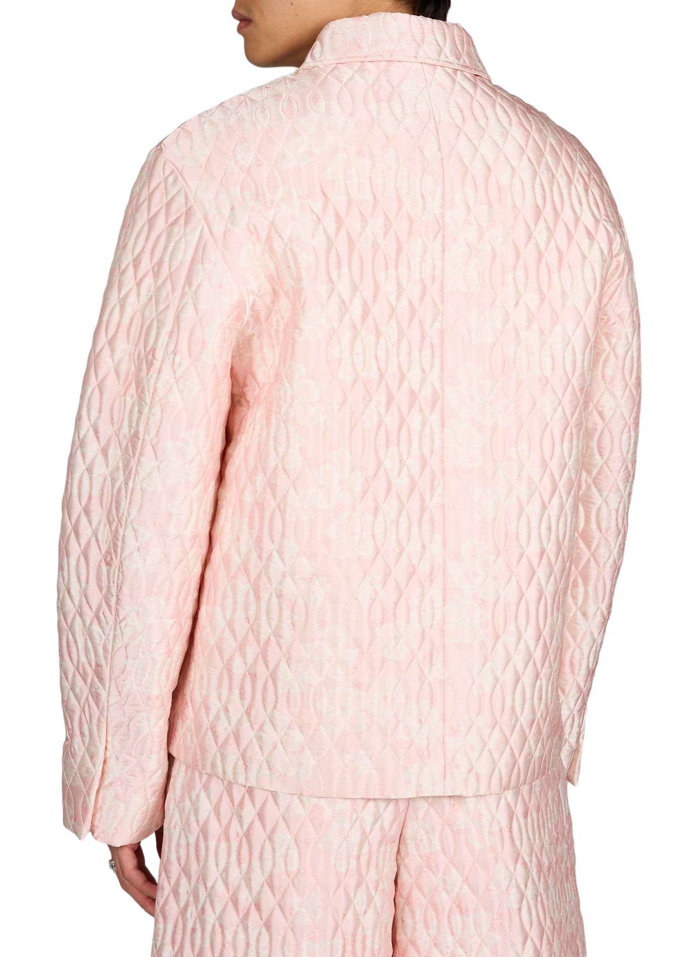 Veste légère matelassée à col classique SIMONE ROCHA Rose