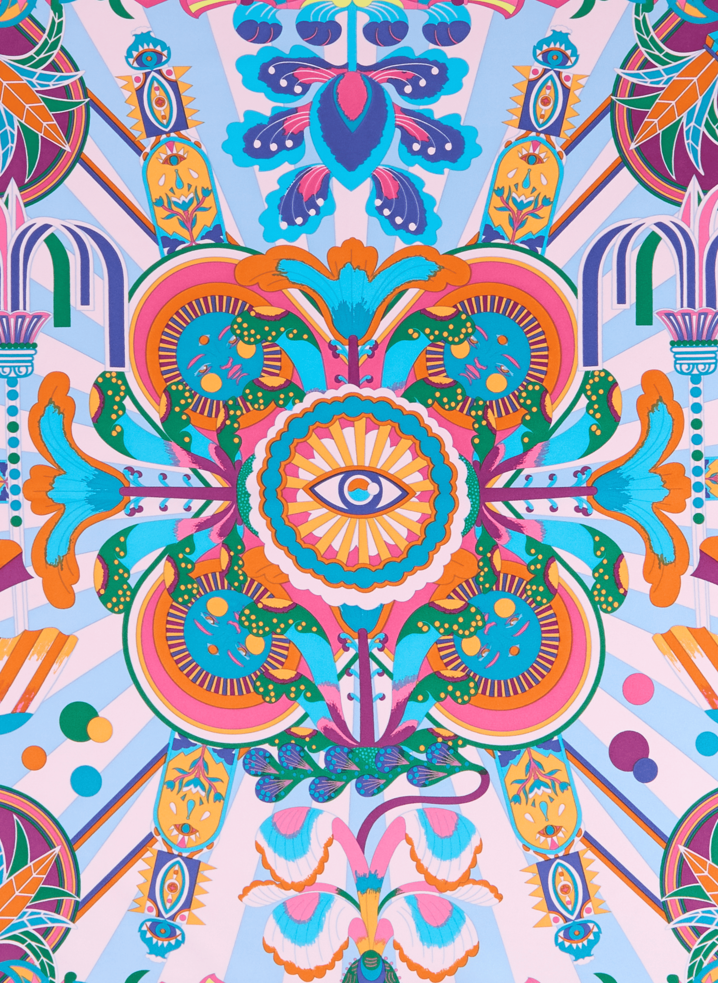 Foulard imprimé Enchantered WILD Bleu