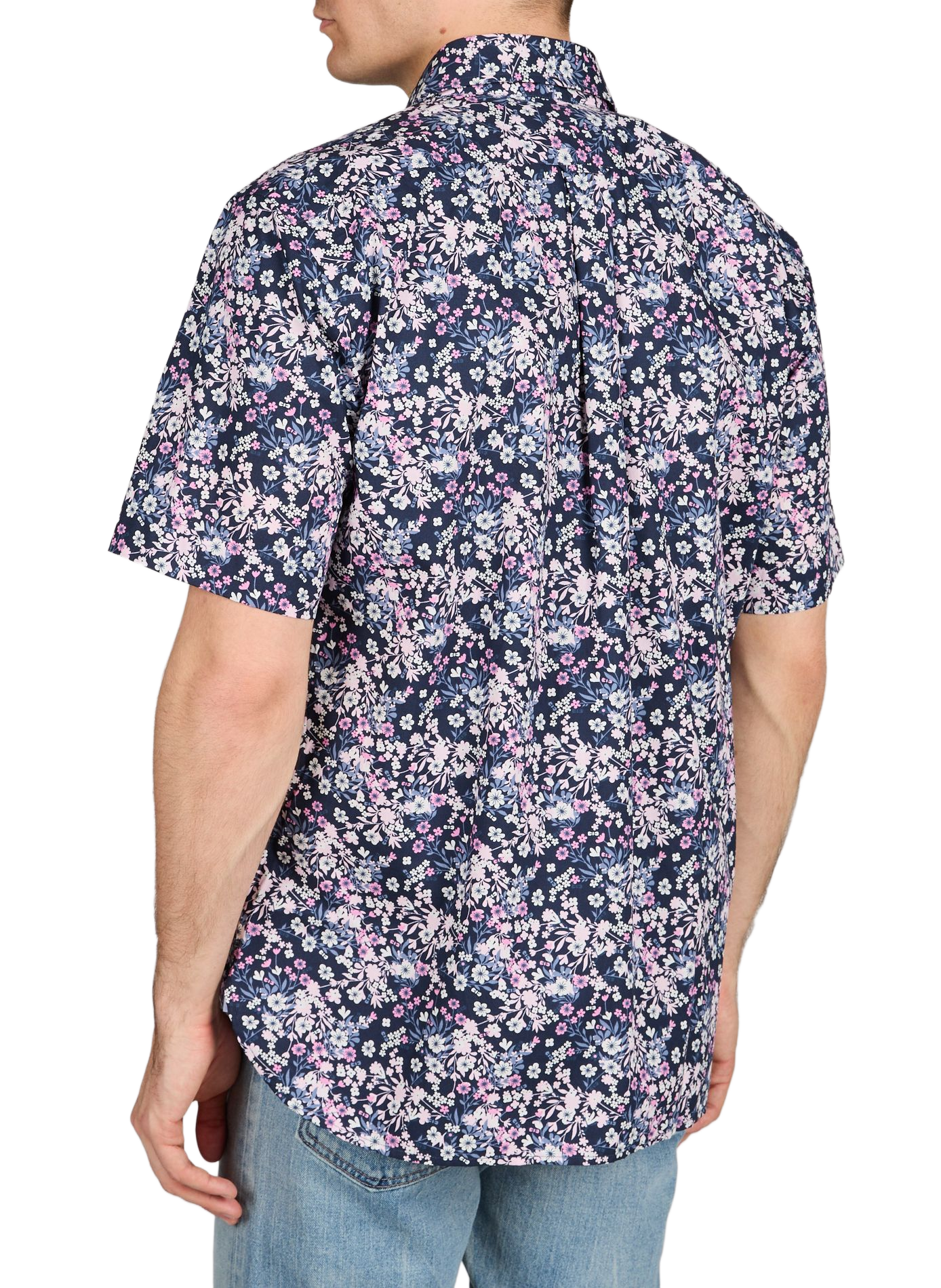 Chemise droite en coton EDEN PARK Rose