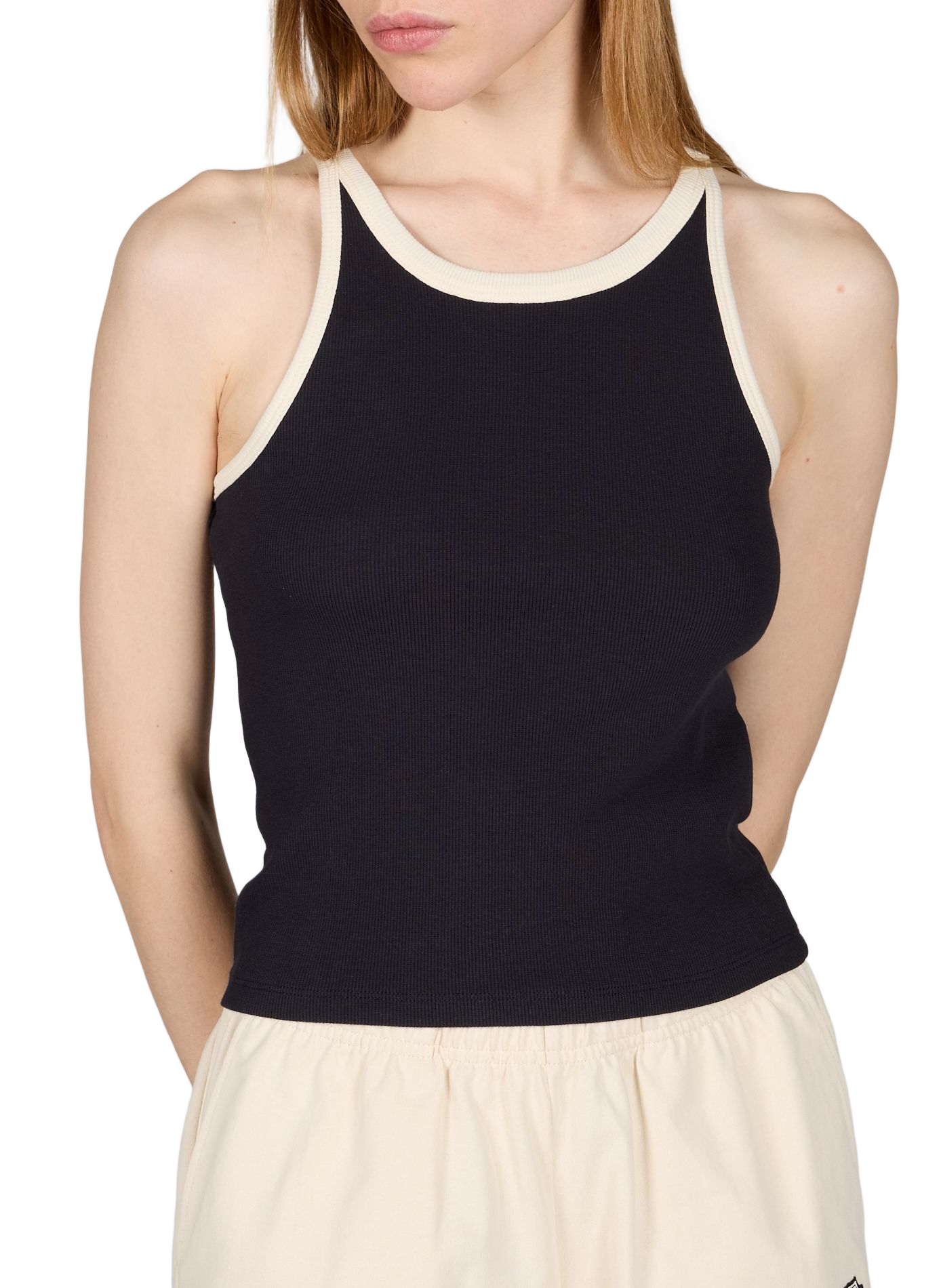 Débardeur contrastant Harriet en coton mélangé THINKING MU Bleu