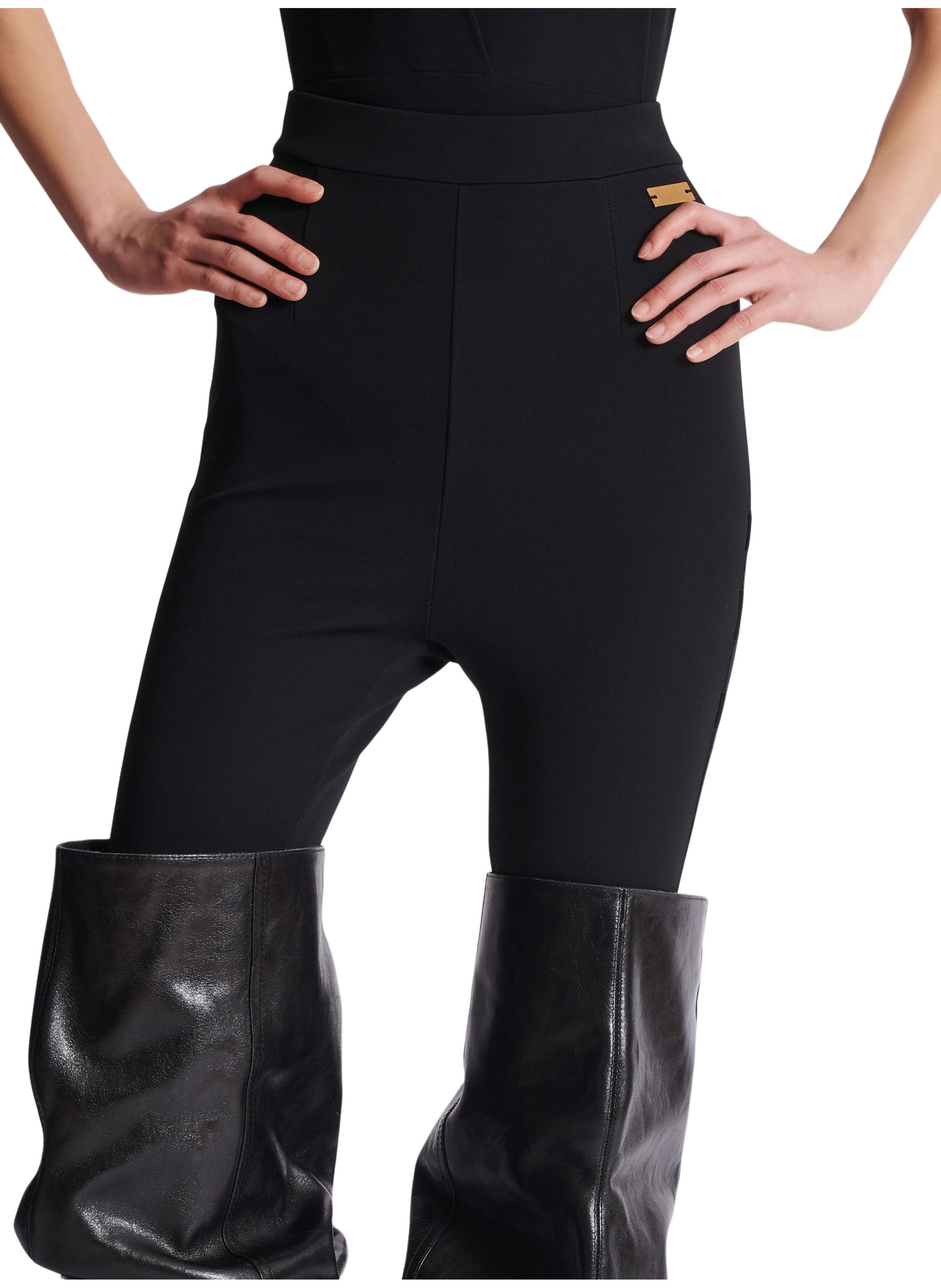 Legging en jersey façon fuseau BALMAIN Noir