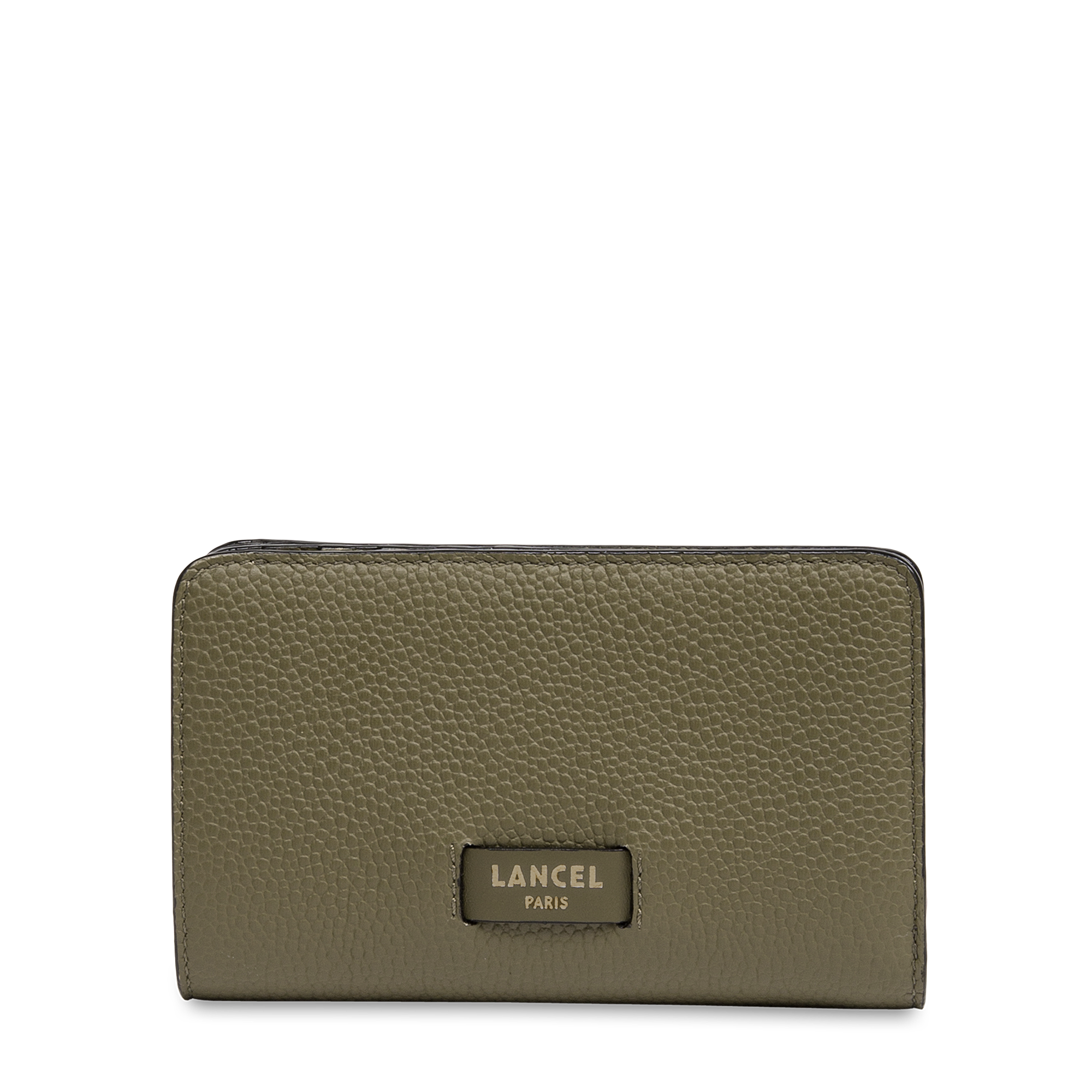 Compact rectangular wallet ninon by lancel in leather LANCEL Green
