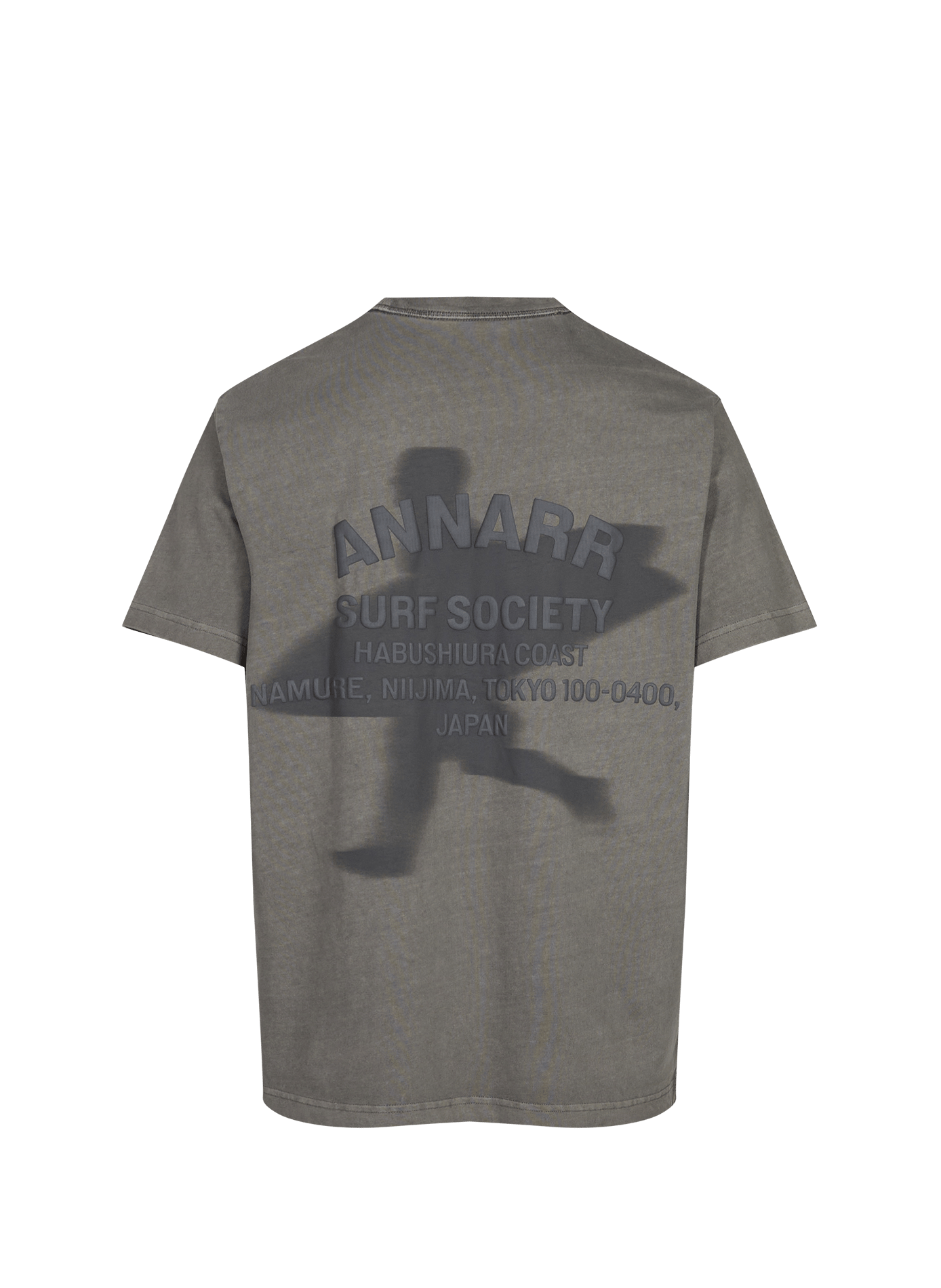 Cotton T-shirt with printed back ANNARR Grey