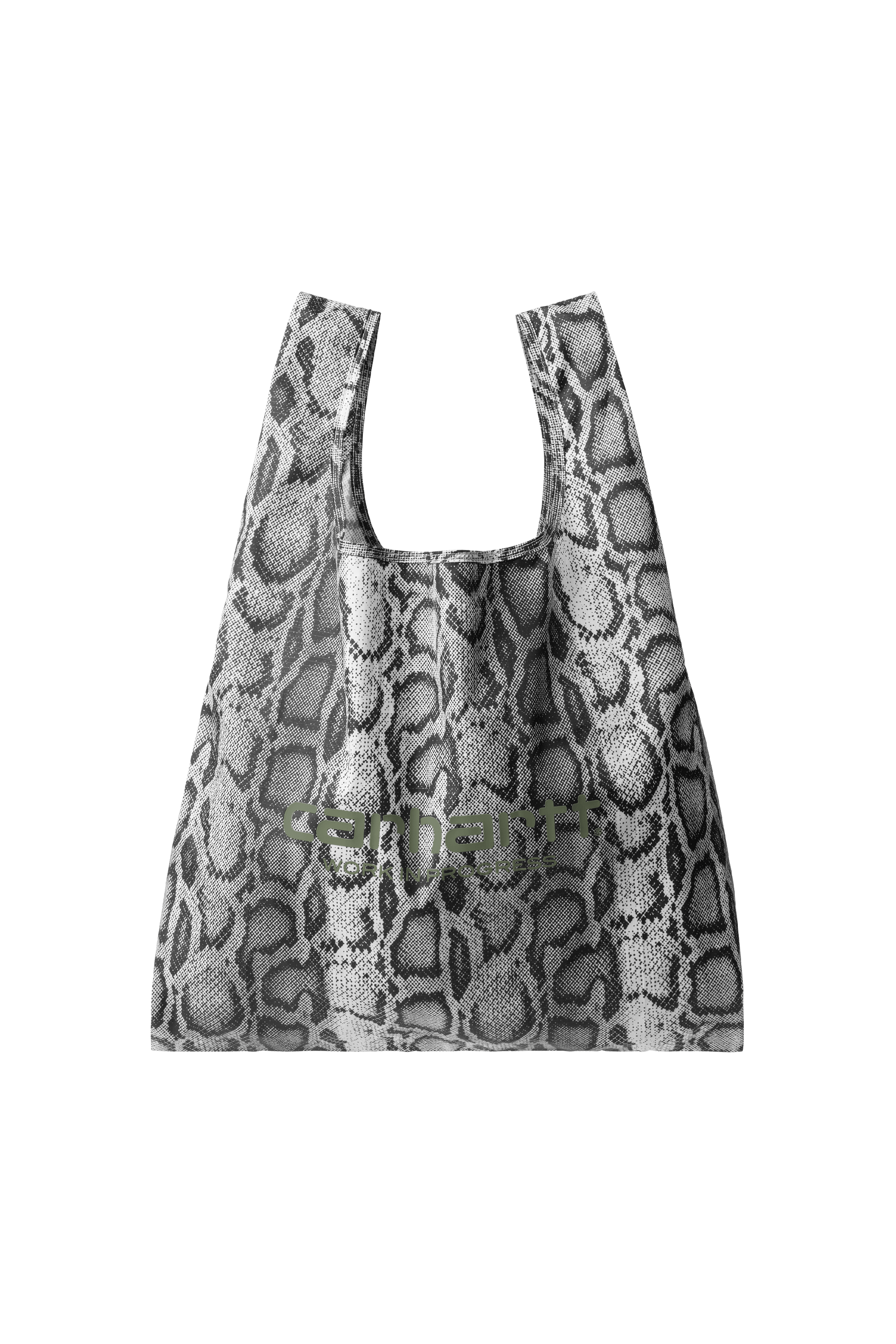 Sac cabas snake camo shopping bag CARHARTT WIP Gris