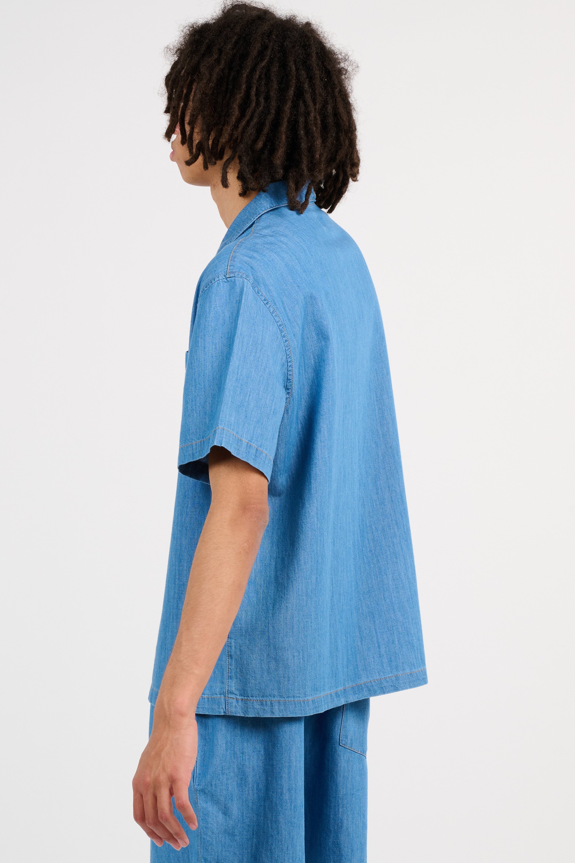 Chemise chemise casual manches co LACOSTE Bleu