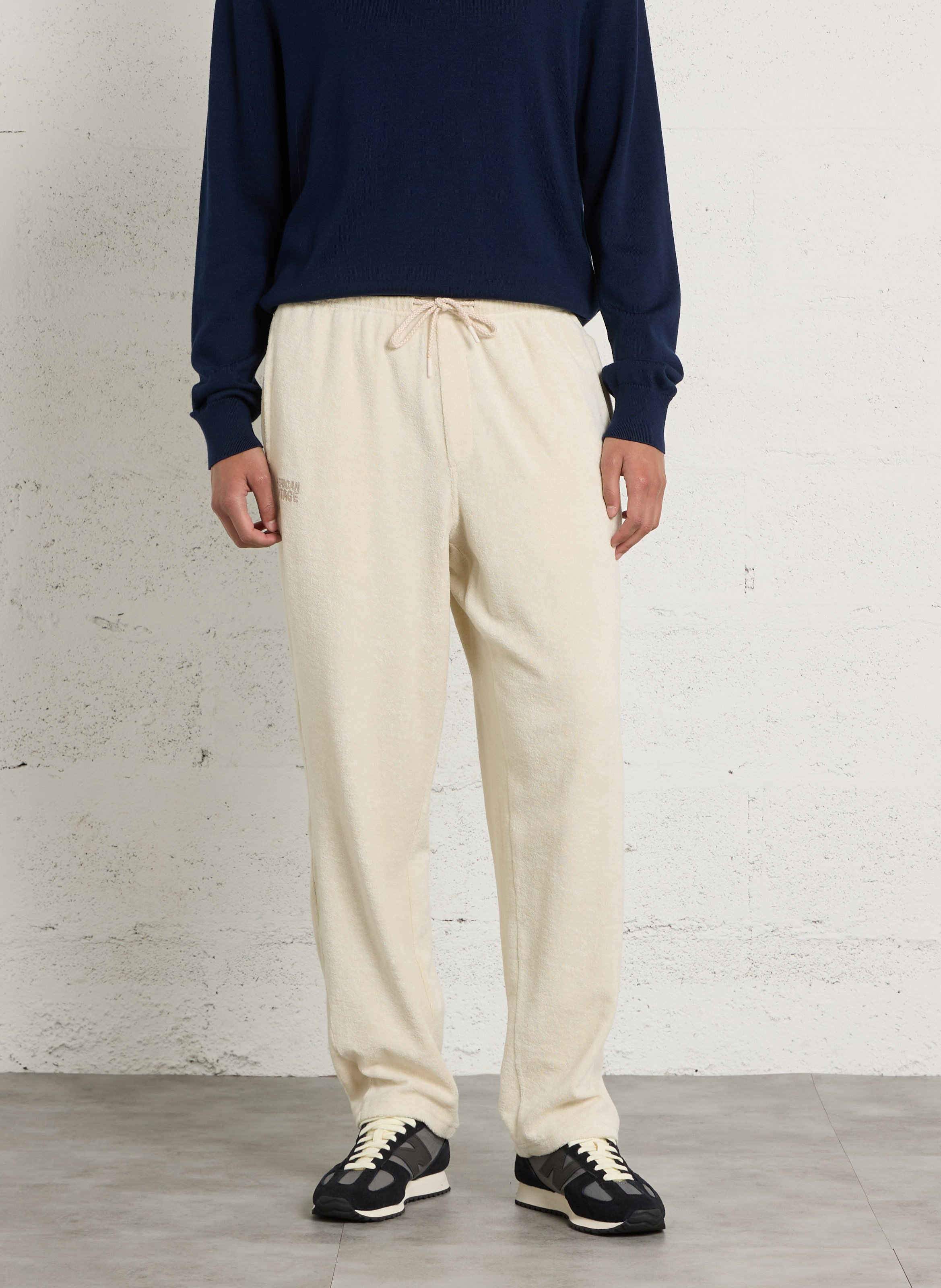 Pantalon de jogging en coton bio fuxow AMERICAN VINTAGE Beige