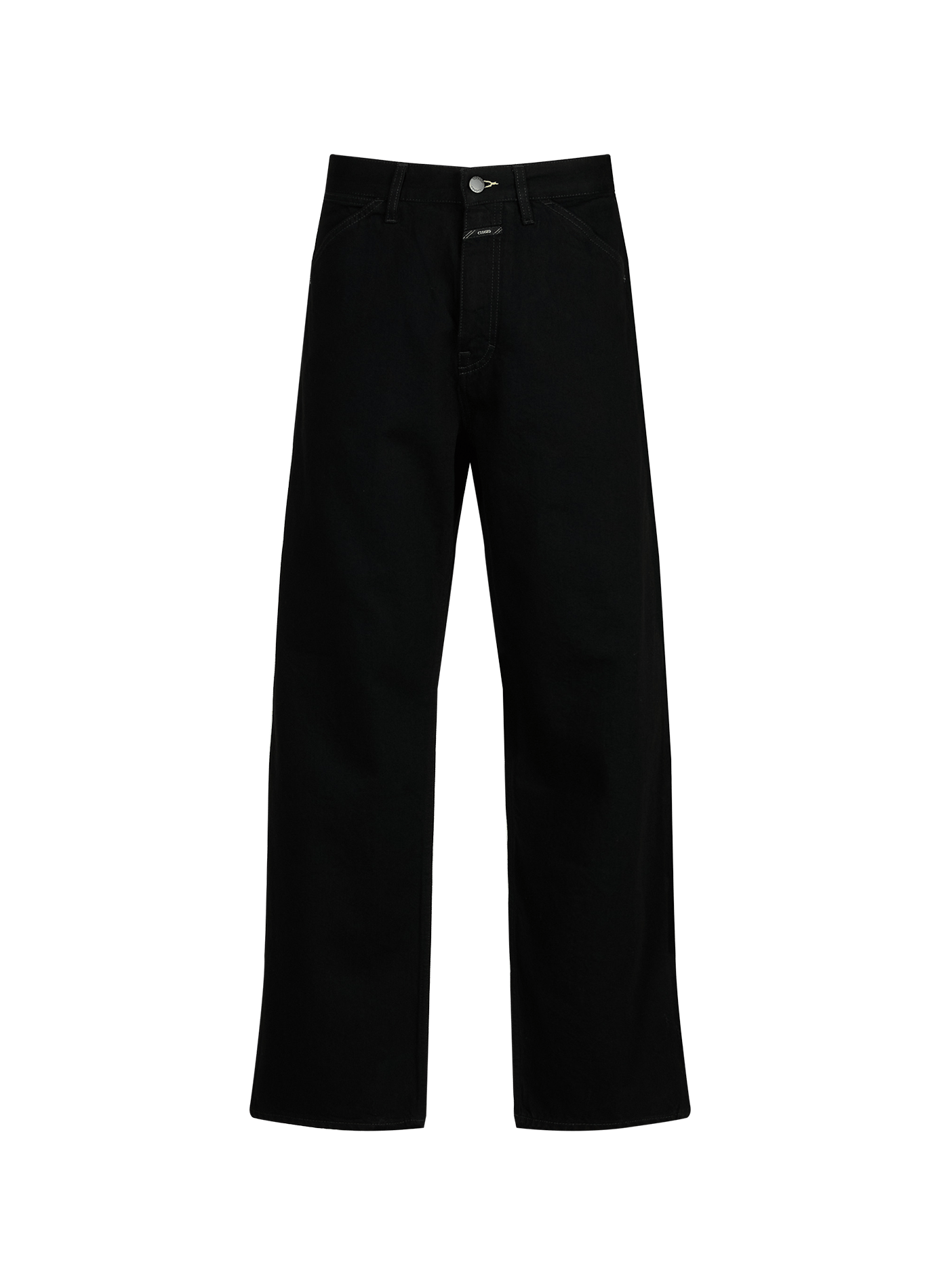Wide cotton jeans CLOSED Black