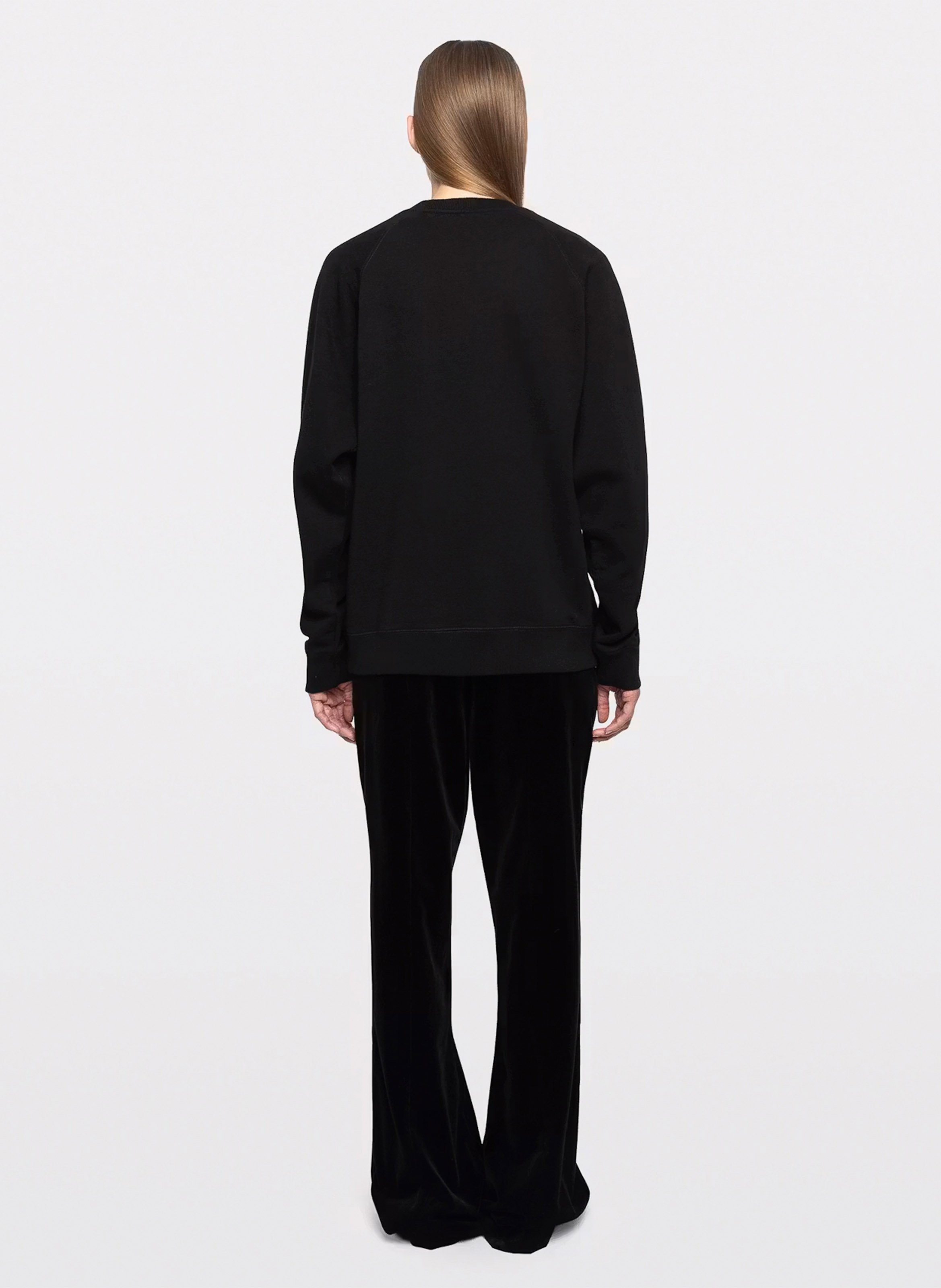 Sweat droit col rond en coton sunca mo voltaire paris ZADIG&VOLTAIRE Noir