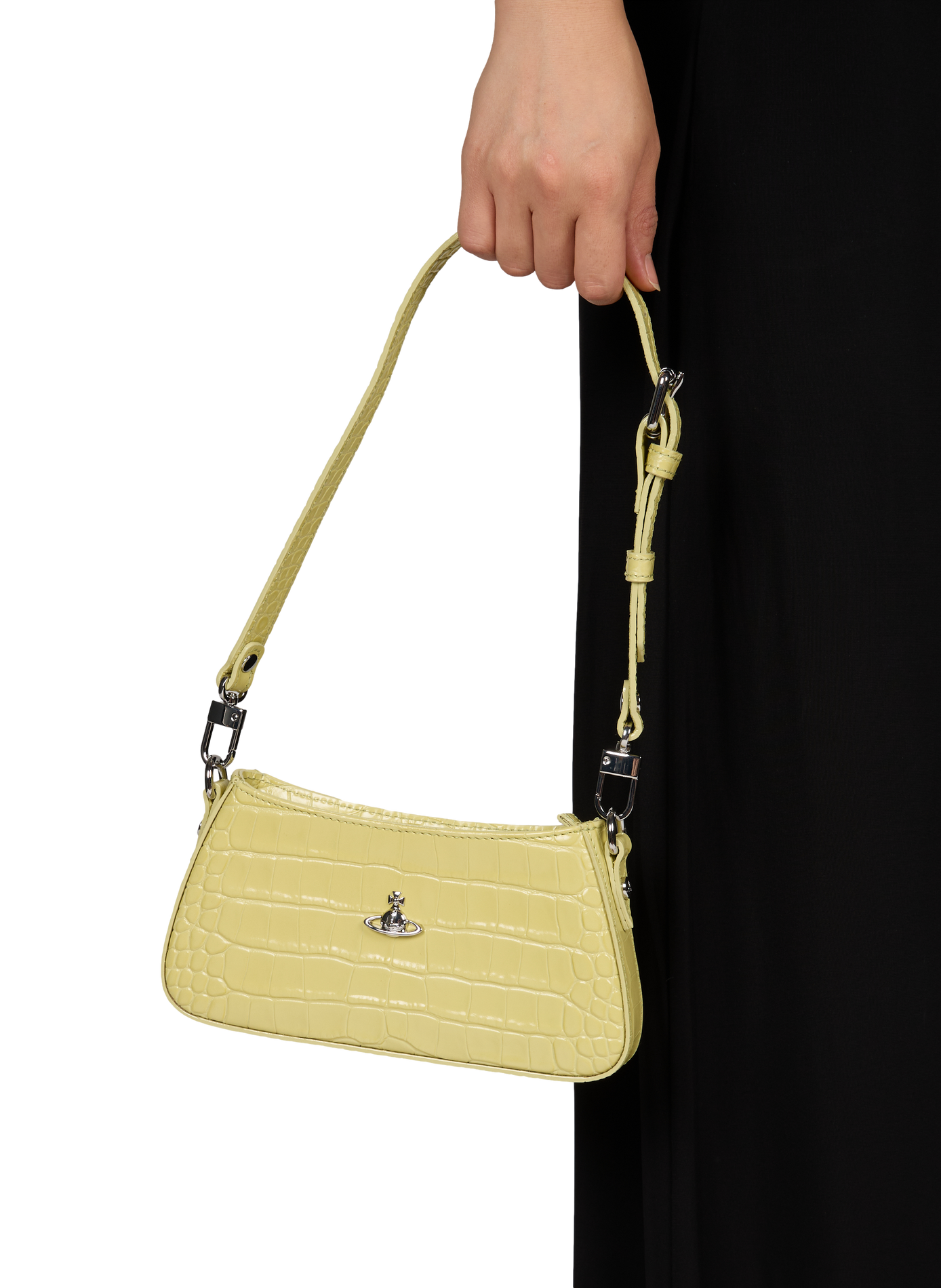 Leather shoulder bag VIVIENNE WESTWOOD Yellow