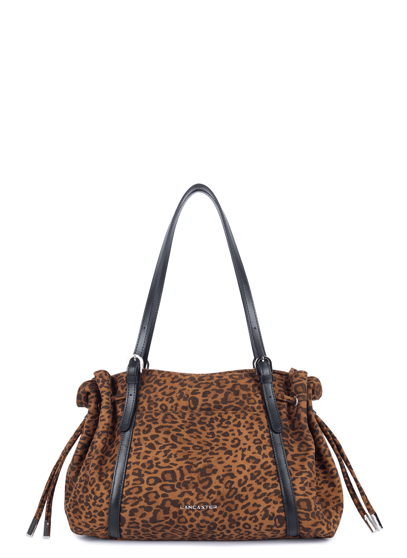 Grand sac cabas épaule - velvet emma LANCASTER Marron