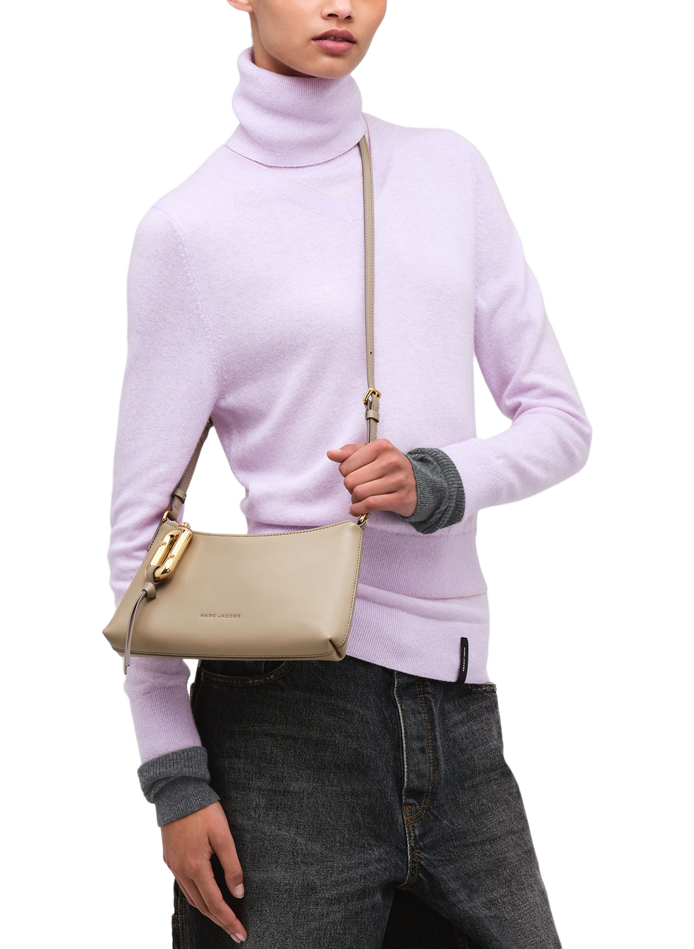 Sac convertible The Scene Mini en cuir MARC JACOBS Gris