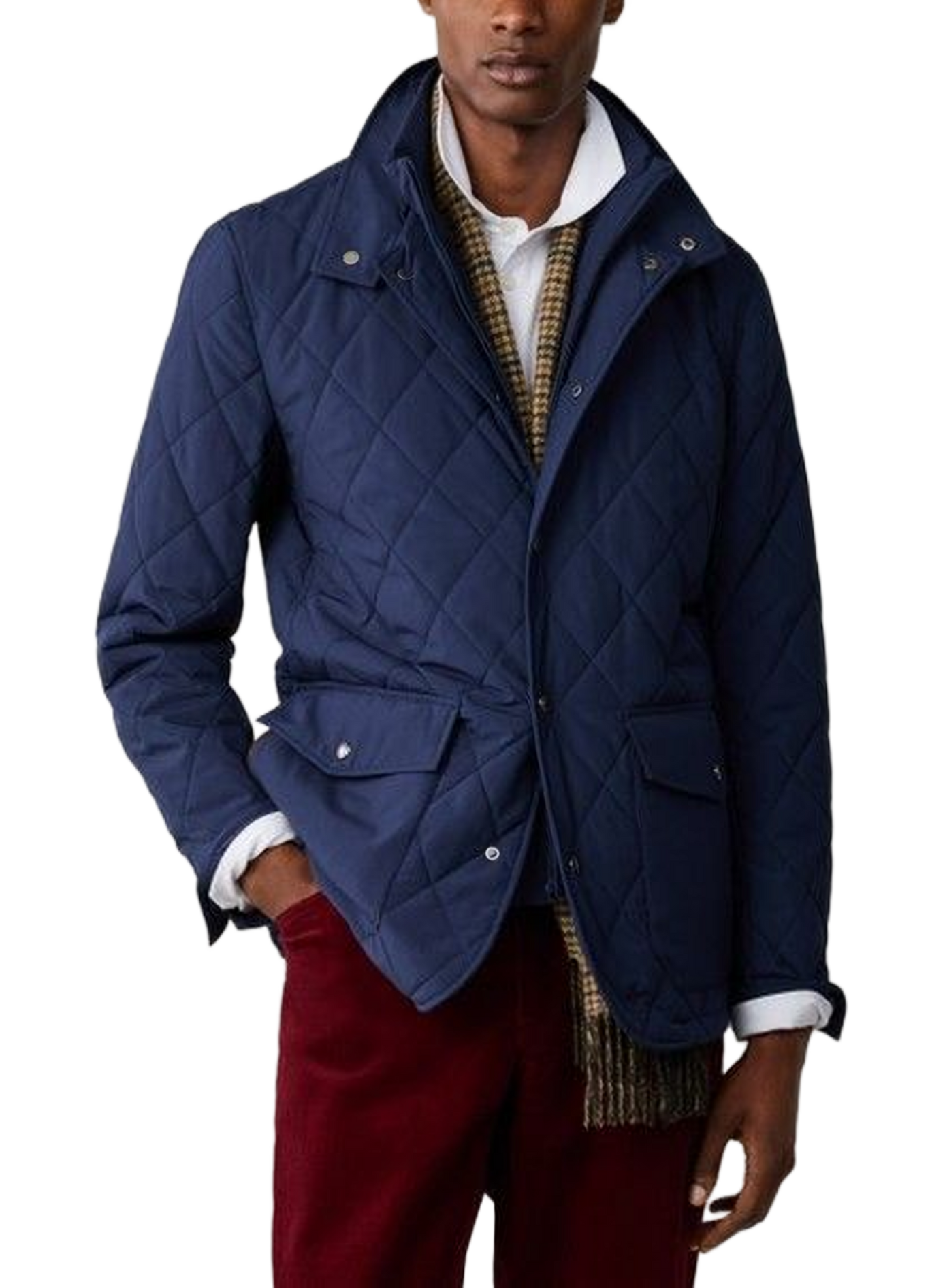 Veste col montant matelassée  HACKETT Bleu