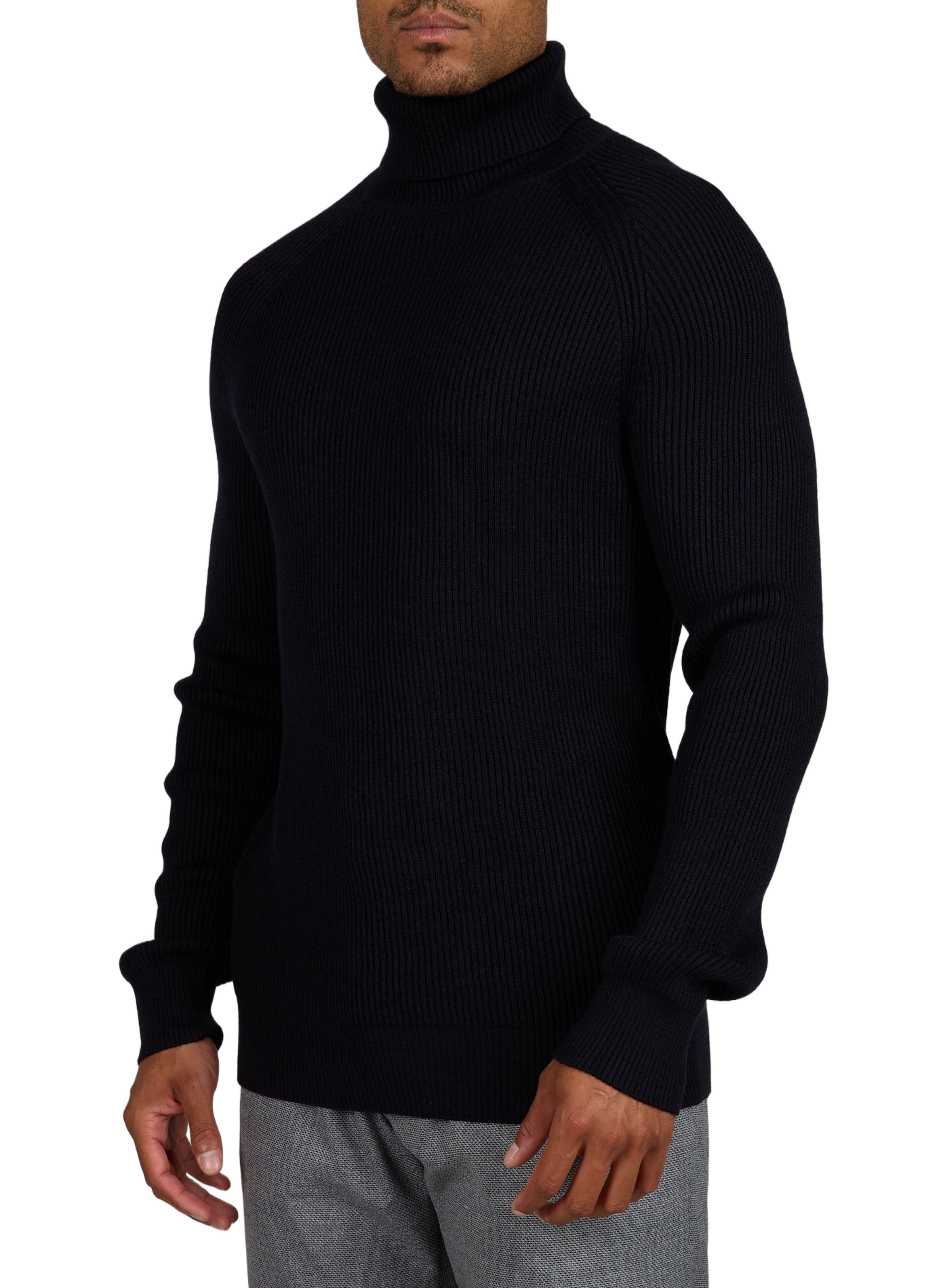 Ribbed wool-blend jumper STRELLSON Blue