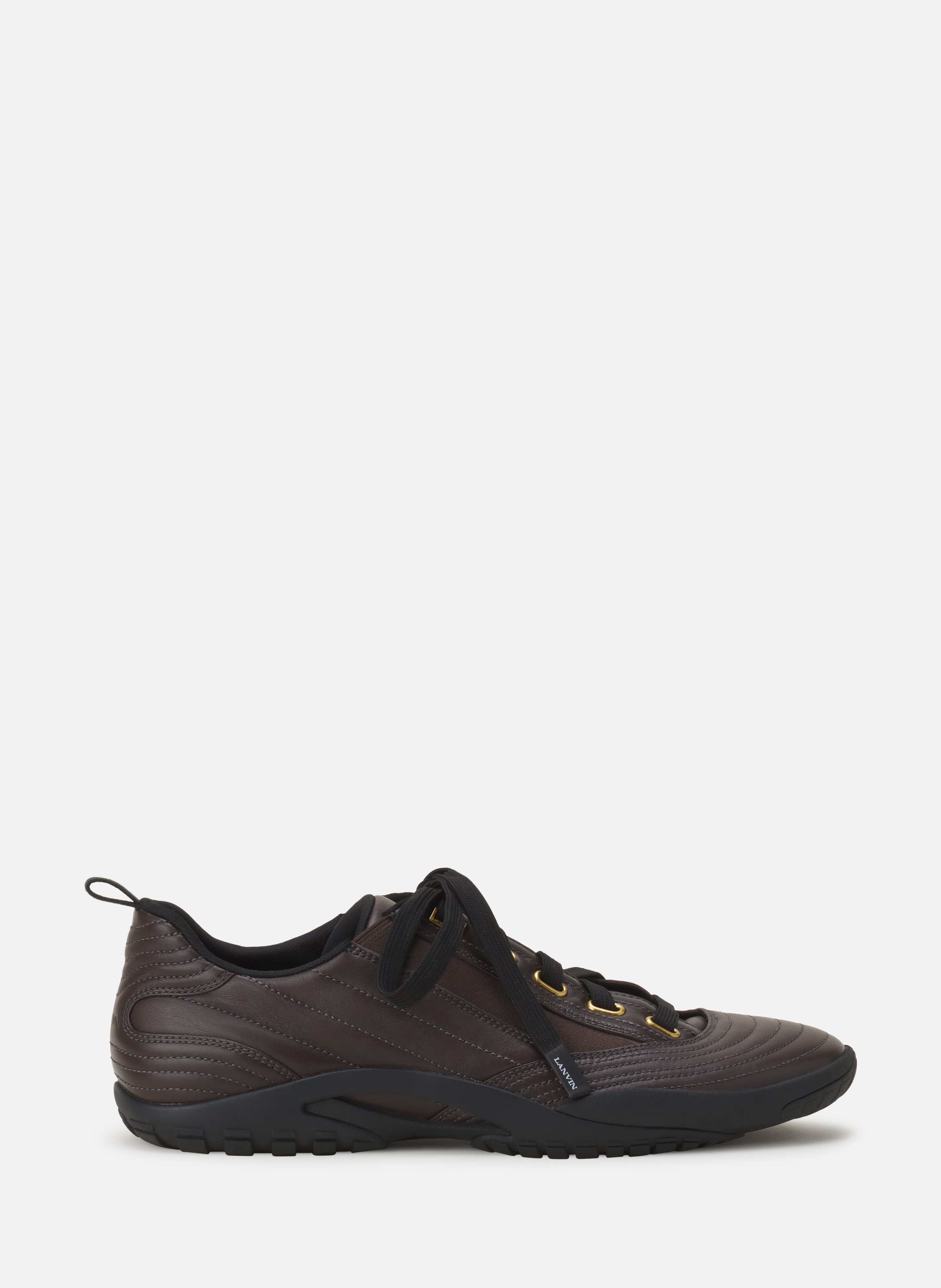 Sneakers lnv2 en cuir LANVIN Marron