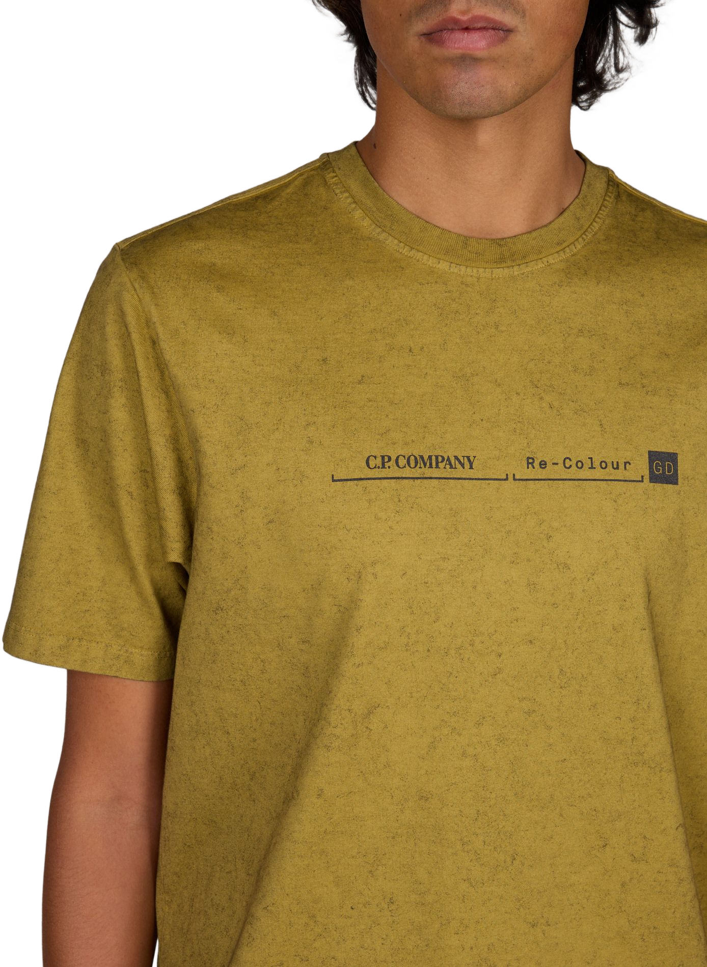 Logo cotton T-shirt CP COMPANY Khaki