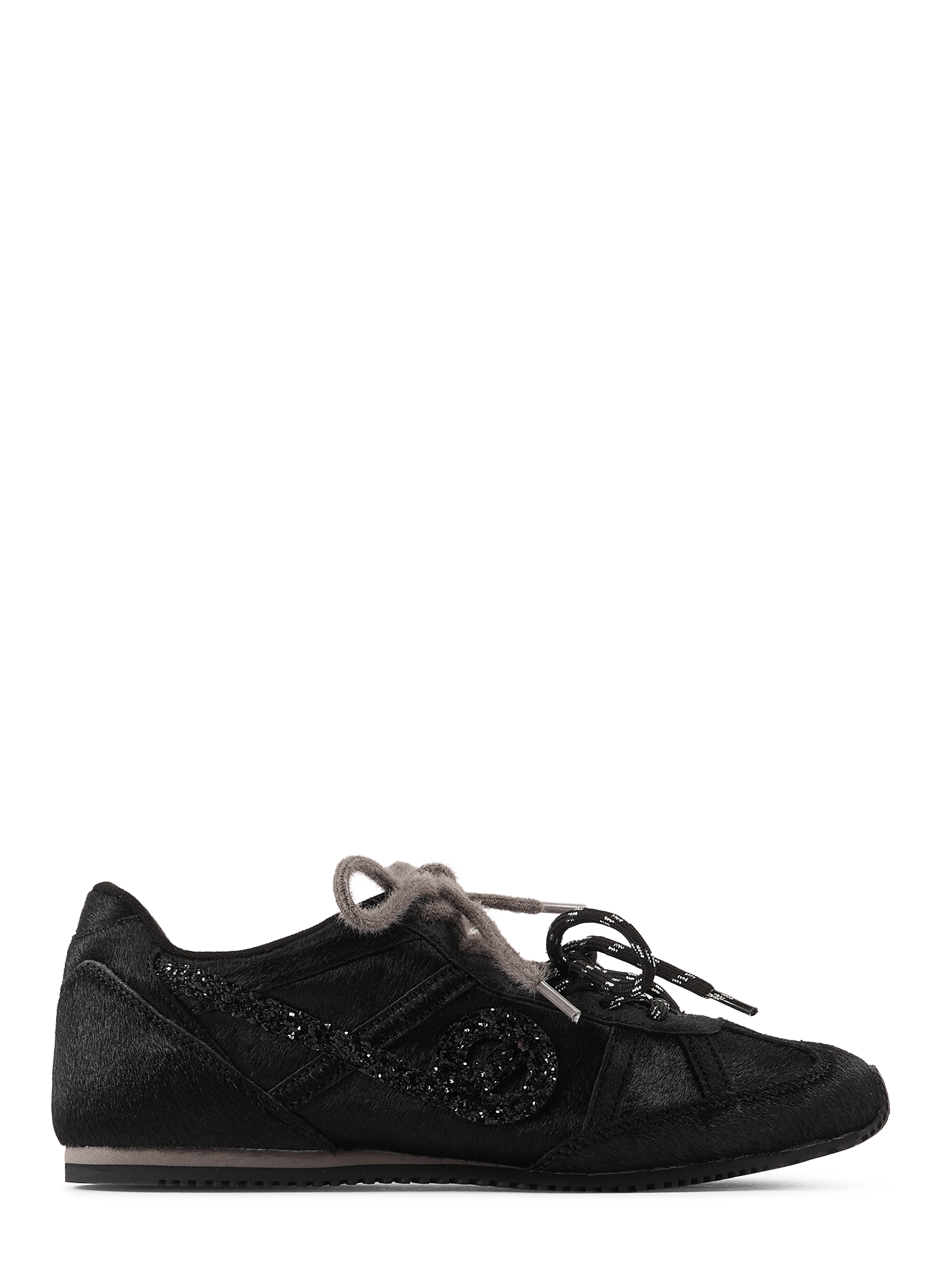 Evo Run low-top sneakers in mixed cowhide leather NO NAME Black