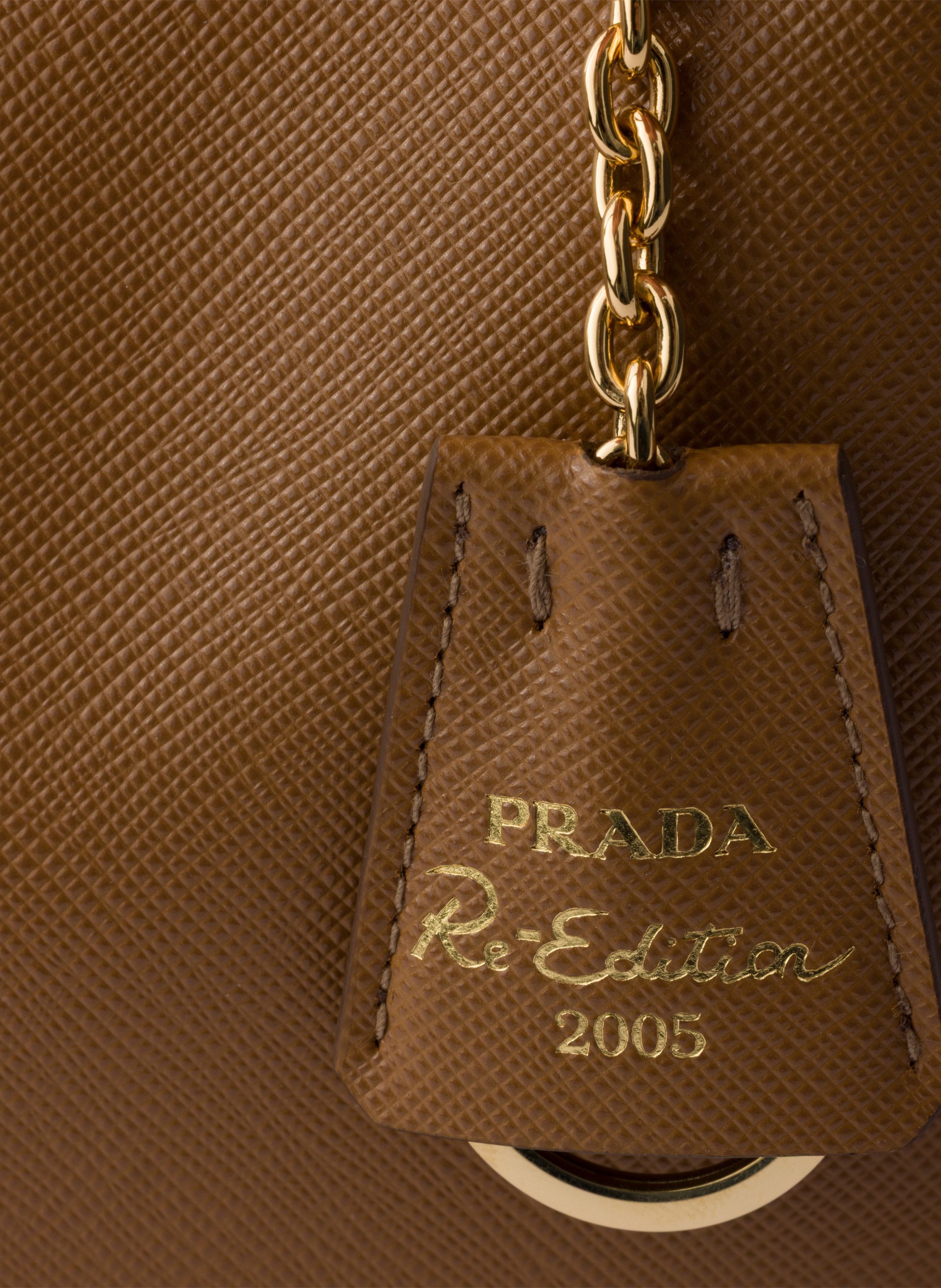 Prada re-edition 2005 saffiano leather mini-bag PRADA Marron