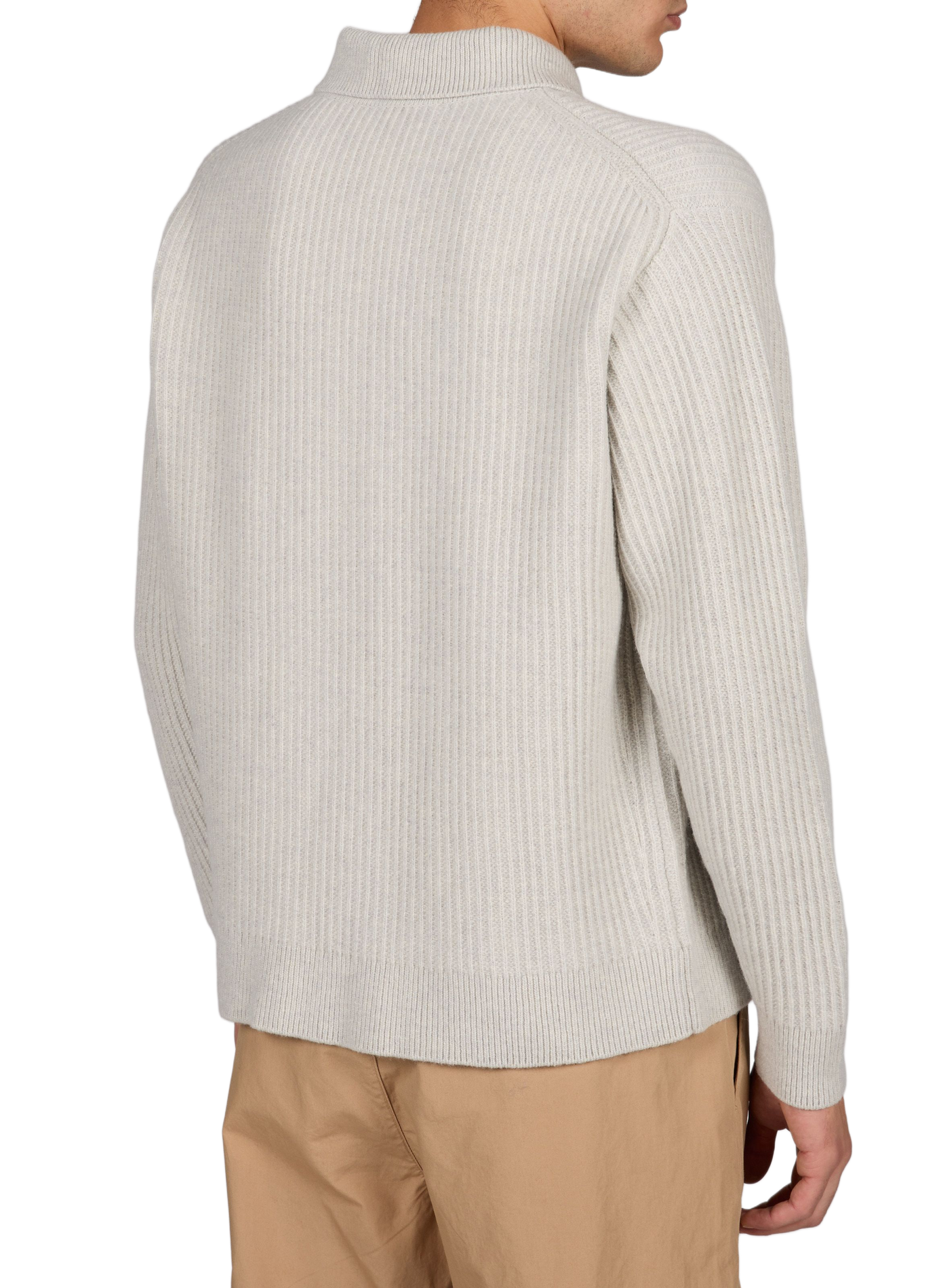 Langarm-Wollpolo MAISON KITSUNÉ Grau