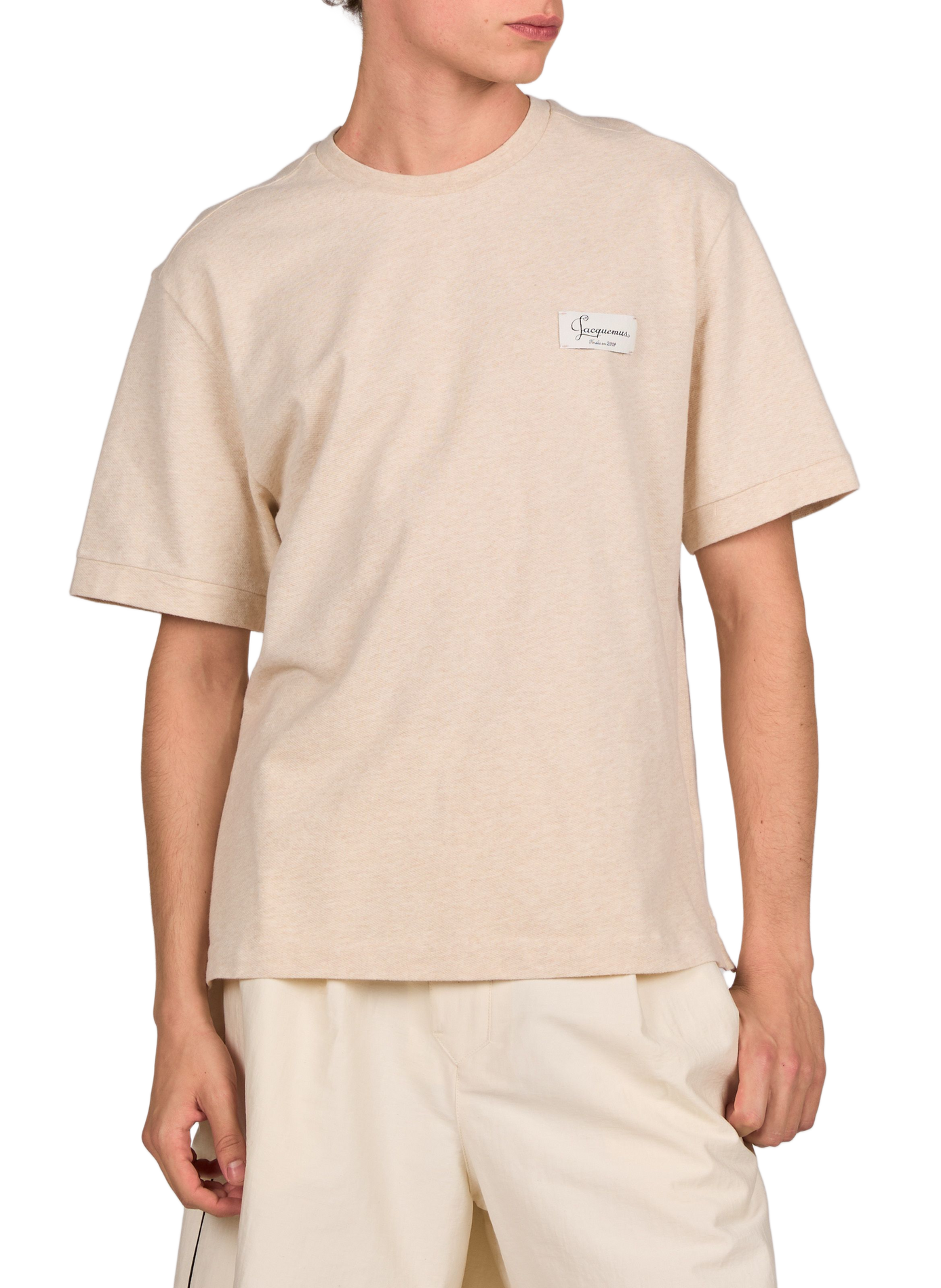 Le Montaigne cotton T-shirt JACQUEMUS Beige
