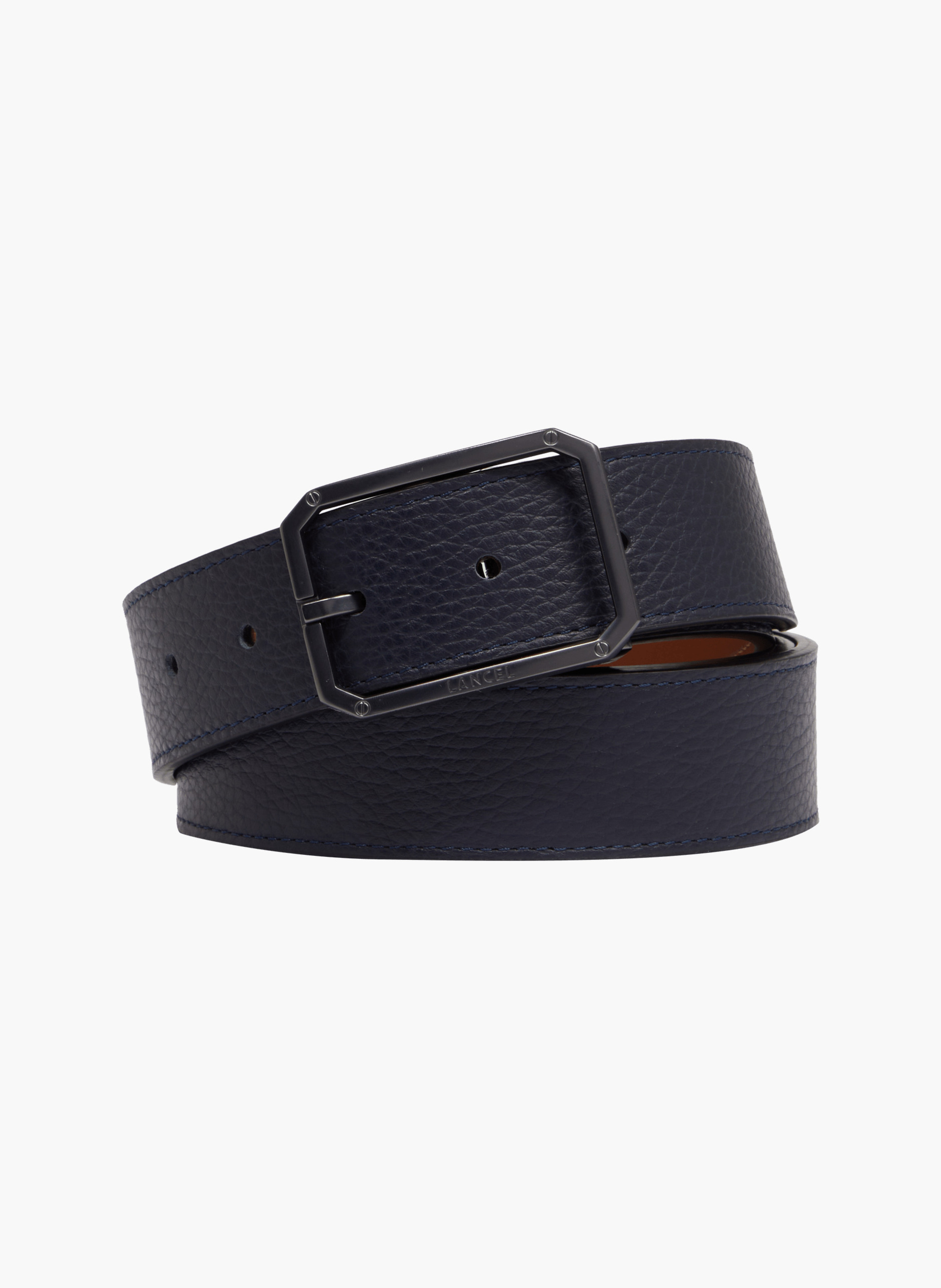 30mm omkeerbare Gabriel leren riem LANCEL Blauw
