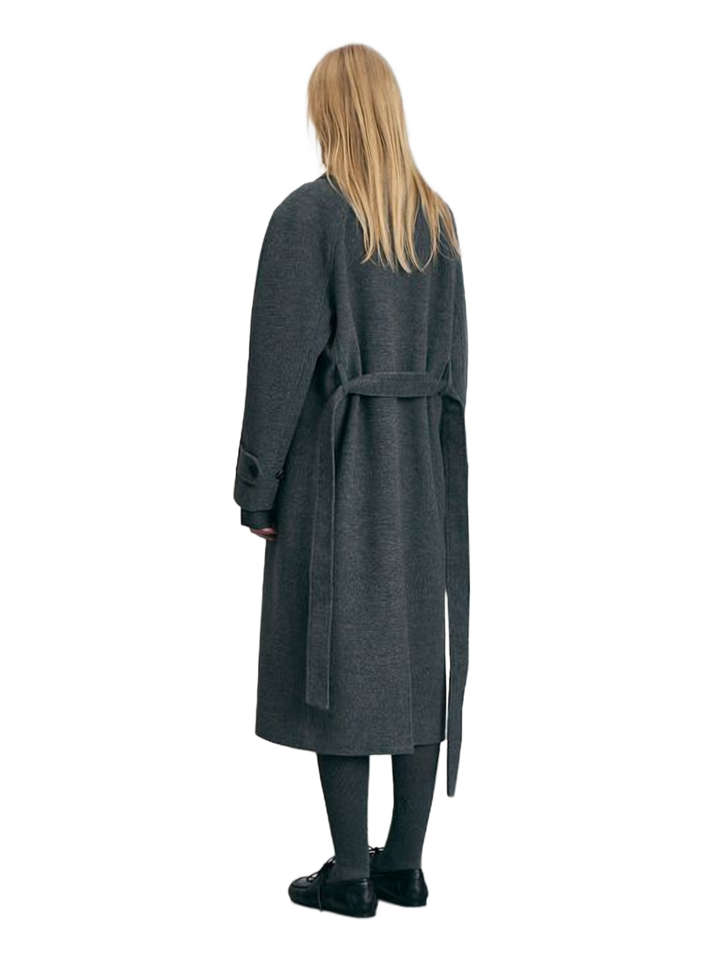 Manteau long en laine et cachemire DUNST Grey