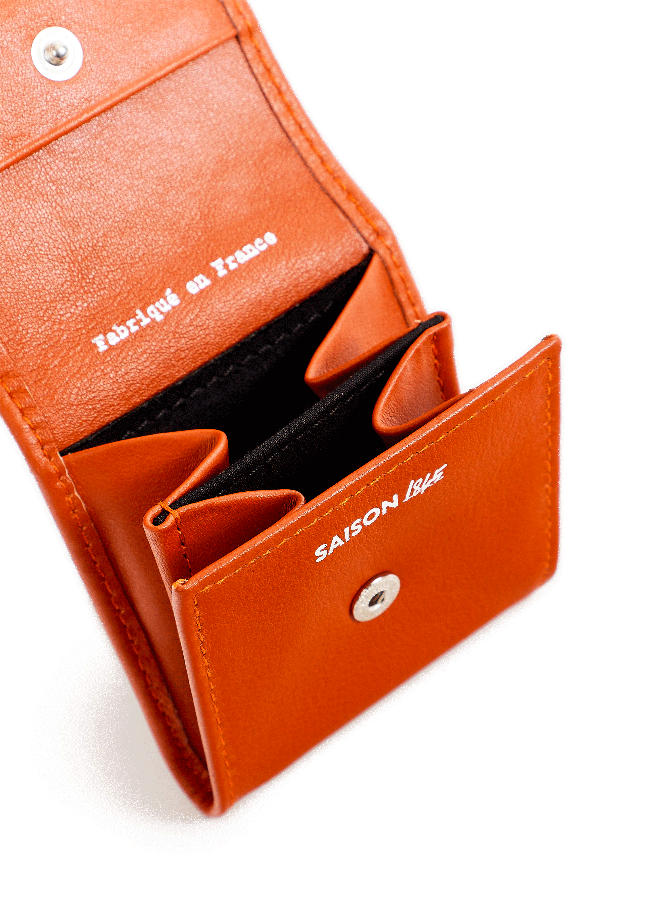 Porte-monnaie en cuir SAISON 1865 Orange