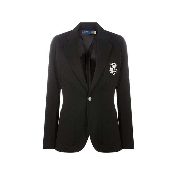 Blazer cintré en coton mélangé