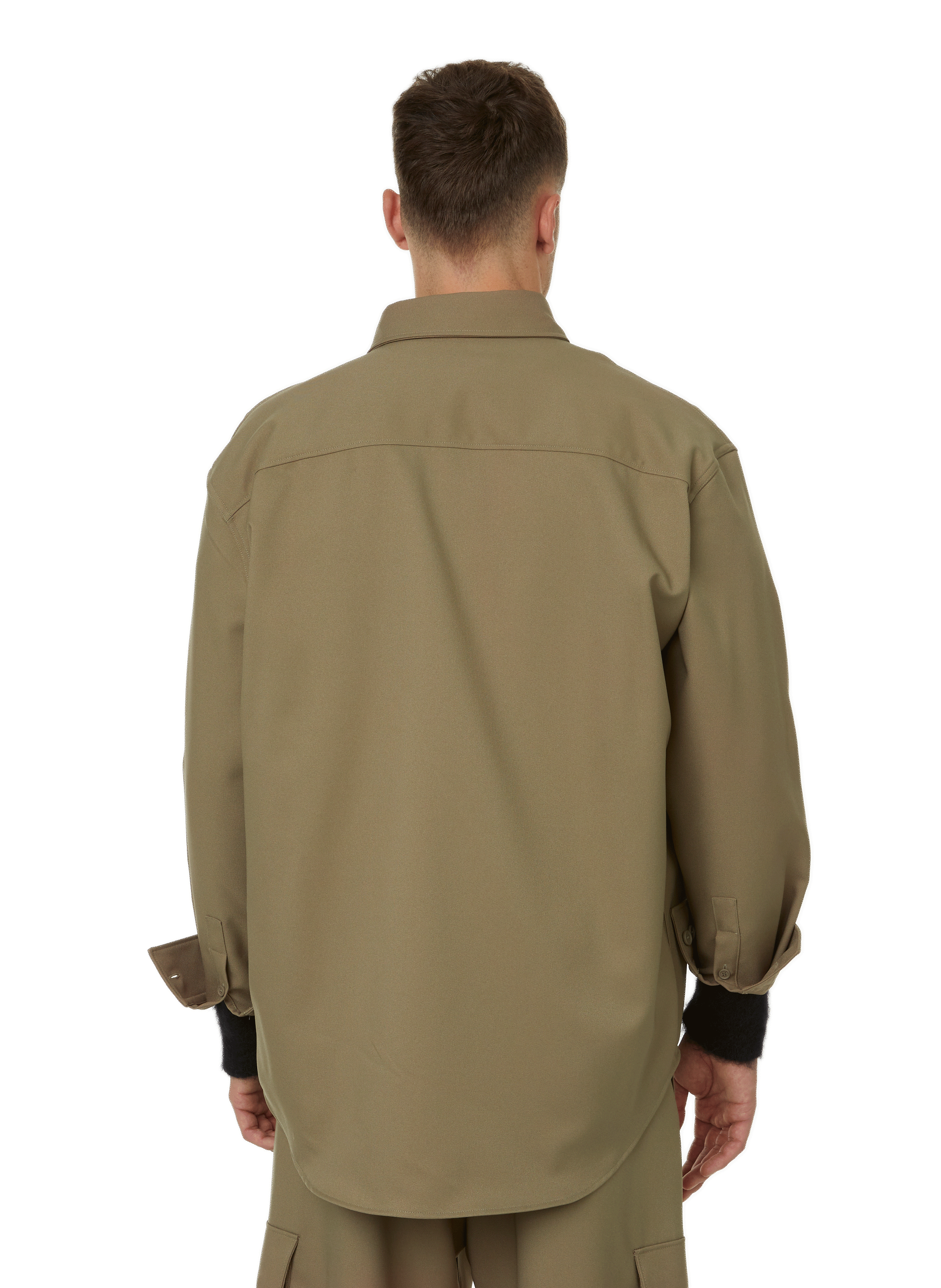 Plain overshirt OFF-WHITE Brown