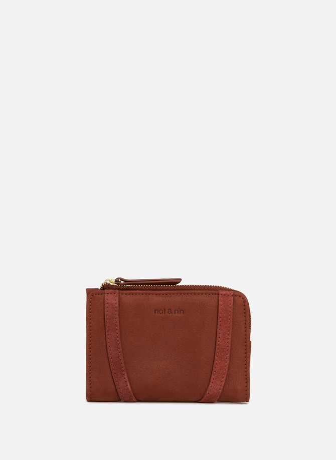 Compact leather wallet NAT & NIN