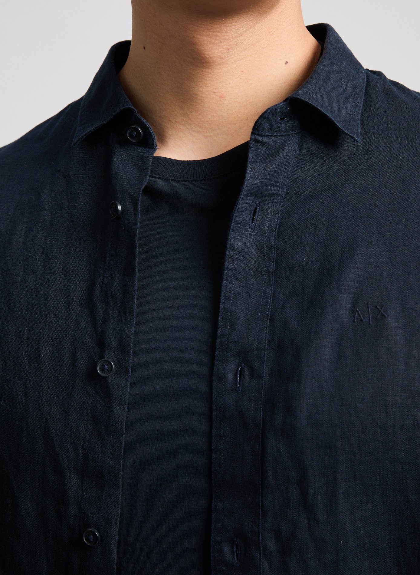 Chemise en coton  ARMANI EXCHANGE Bleu