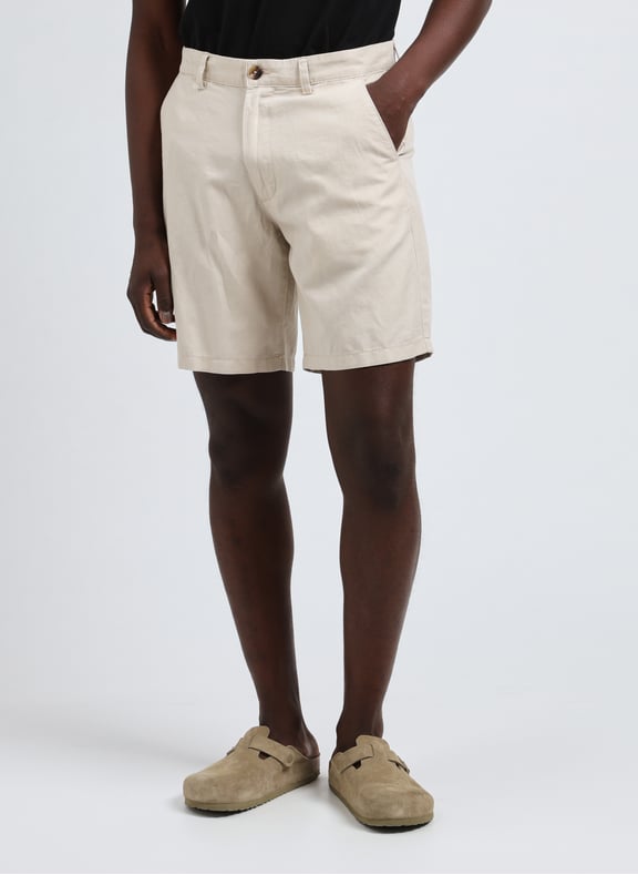 Cotton and linen shorts Beige by SELECTED SELECTED Cotton and linen shorts Beige