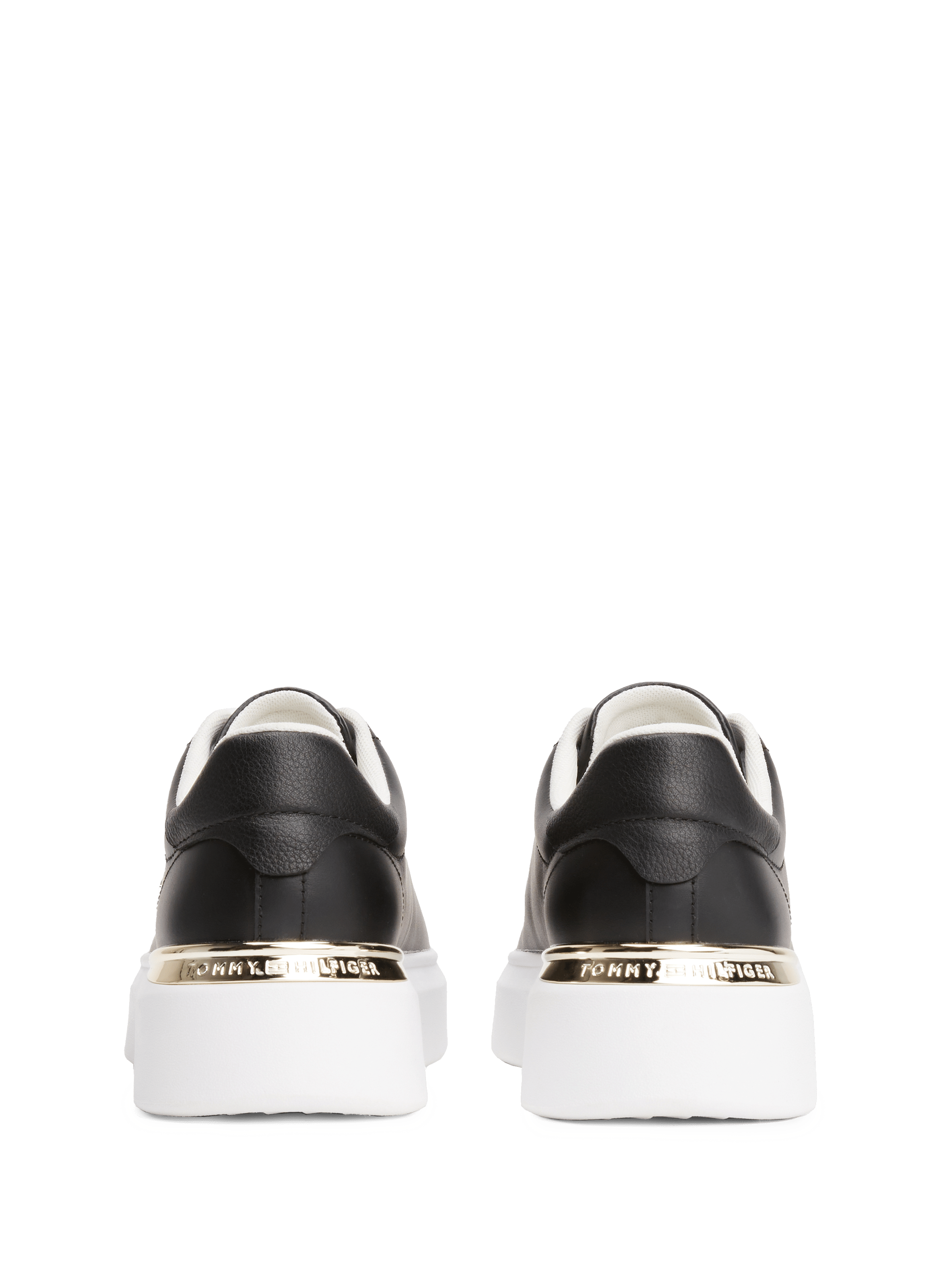 Baskets basses en cuir  TOMMY HILFIGER Noir