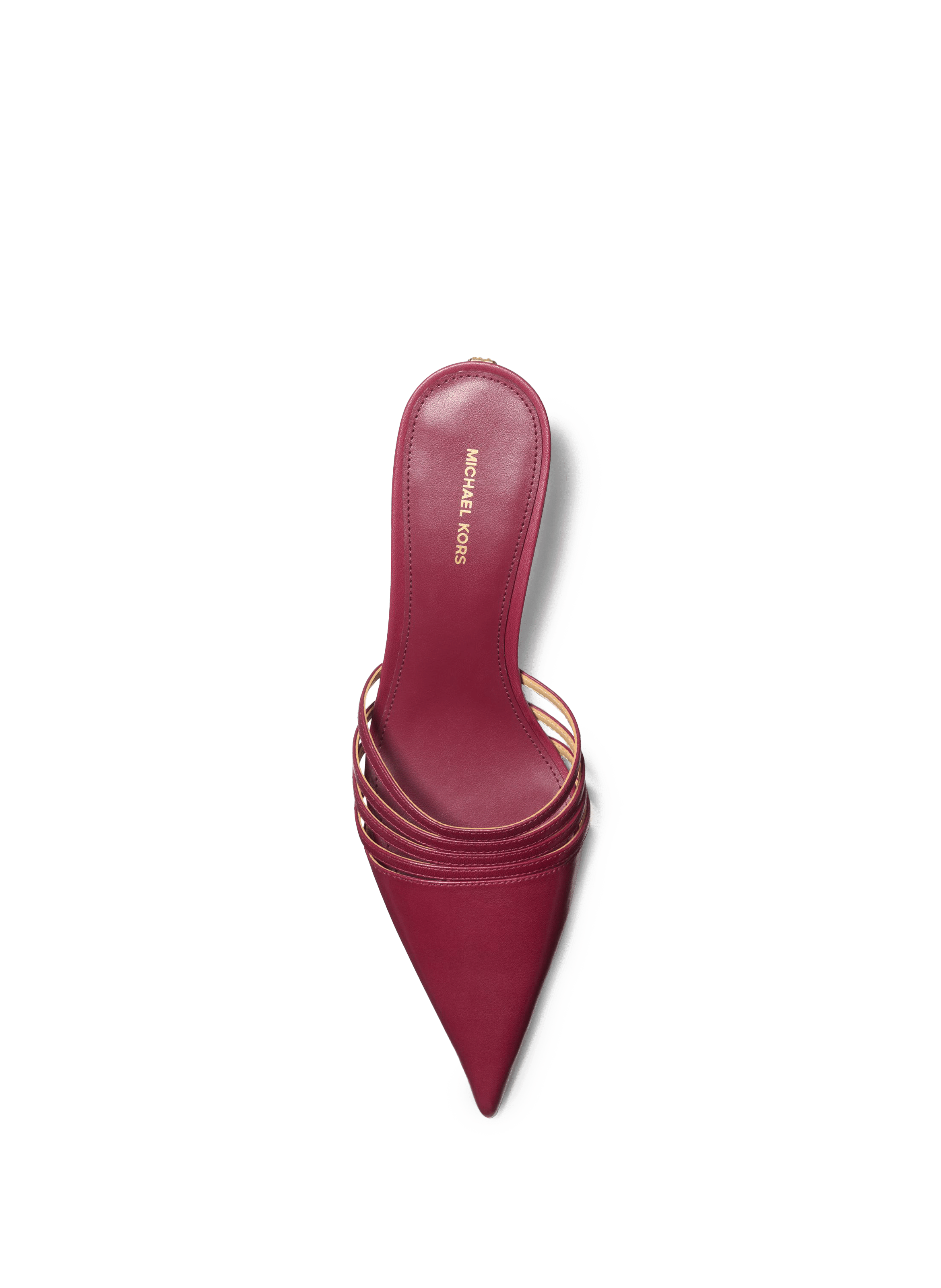 Mules à talon en cuir MICHAEL KORS Rouge