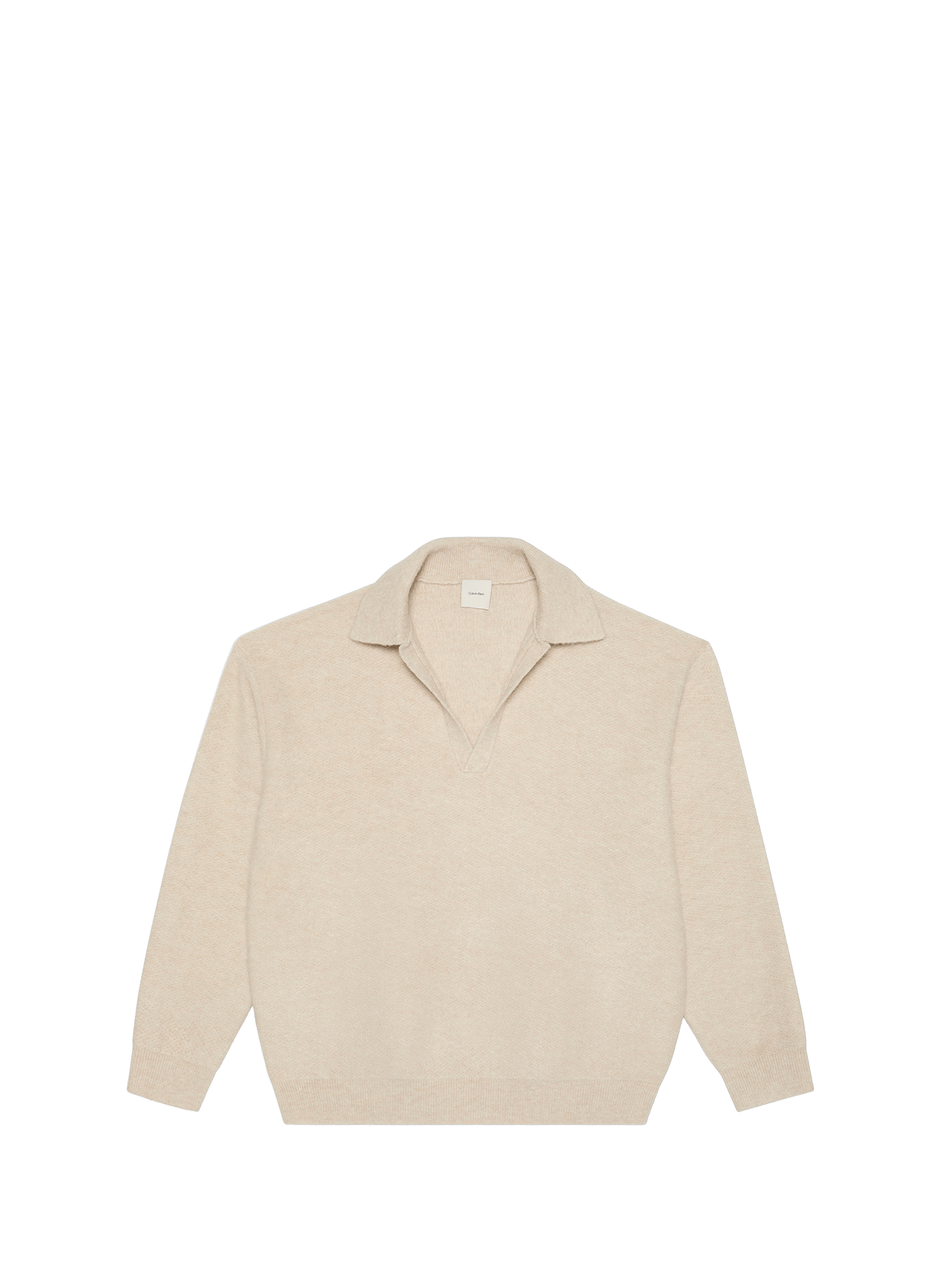 CALVIN KLEIN Pull col V Beige