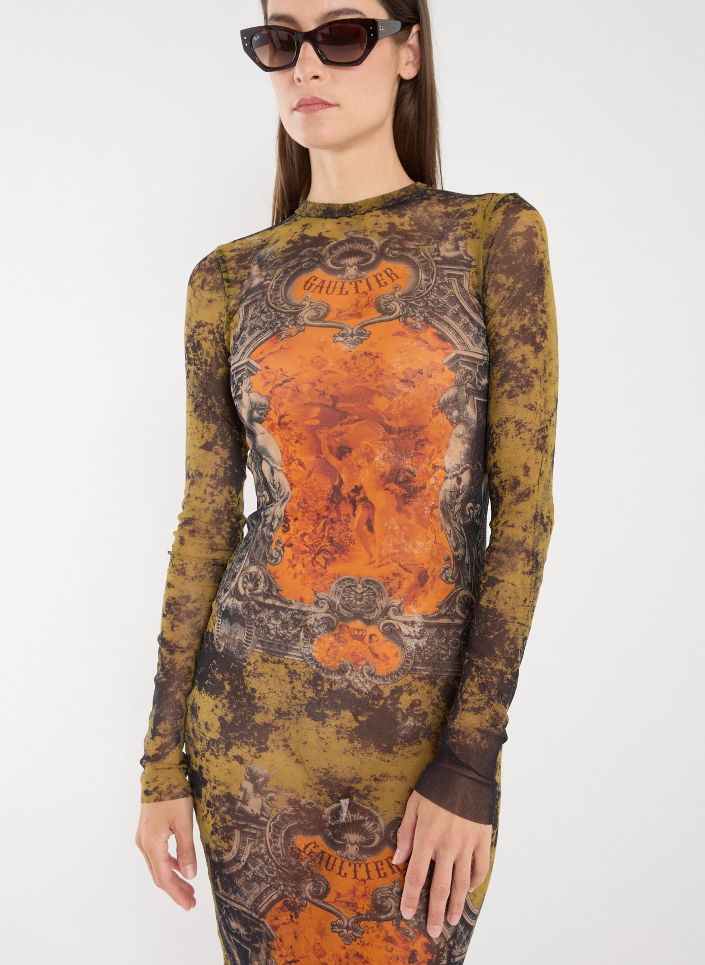 Printed maxi dress JEAN PAUL GAULTIER Multicolour