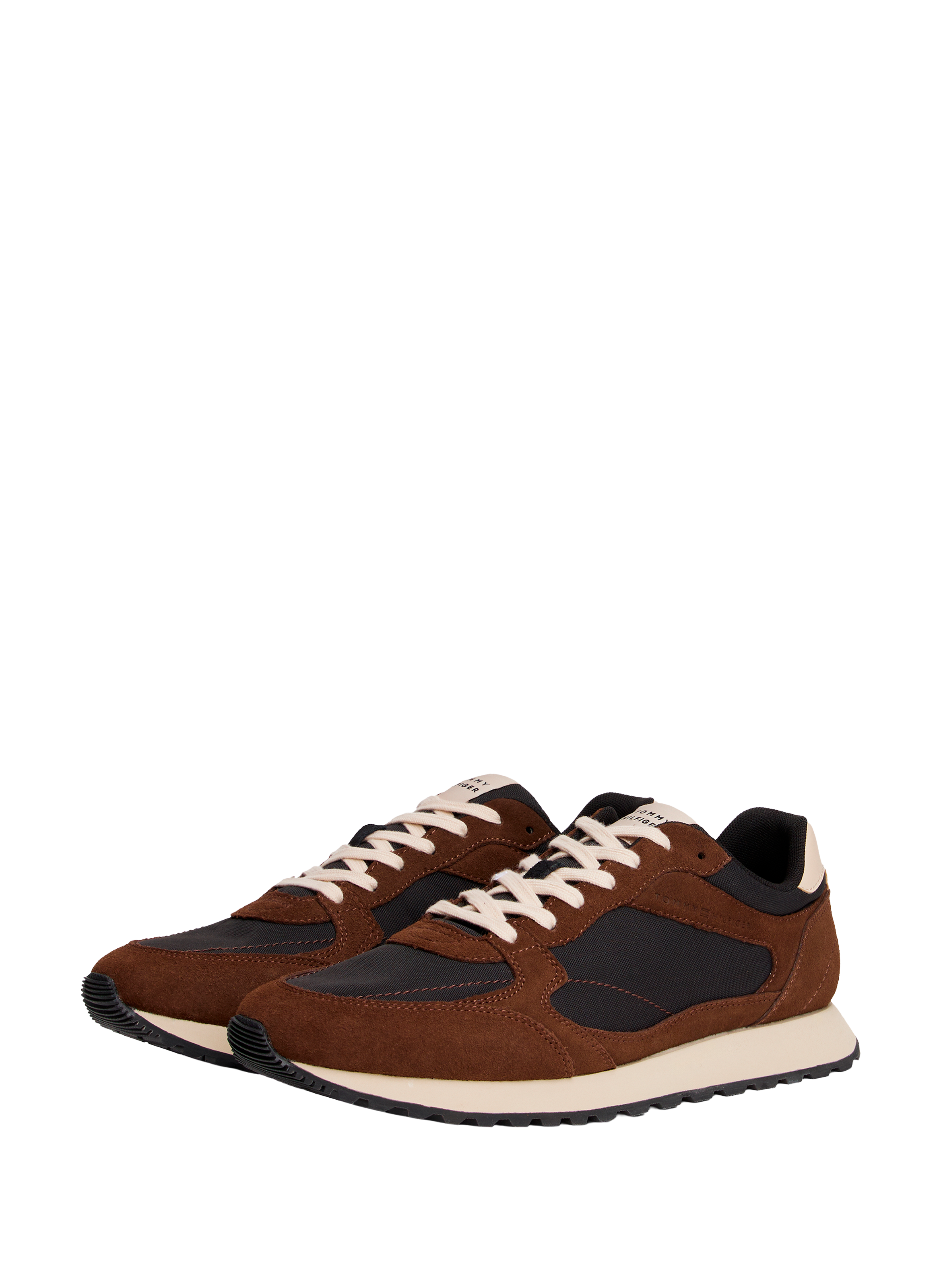 Suede Multi-textured Chunky Sole Sneakers TOMMY HILFIGER Multicolour