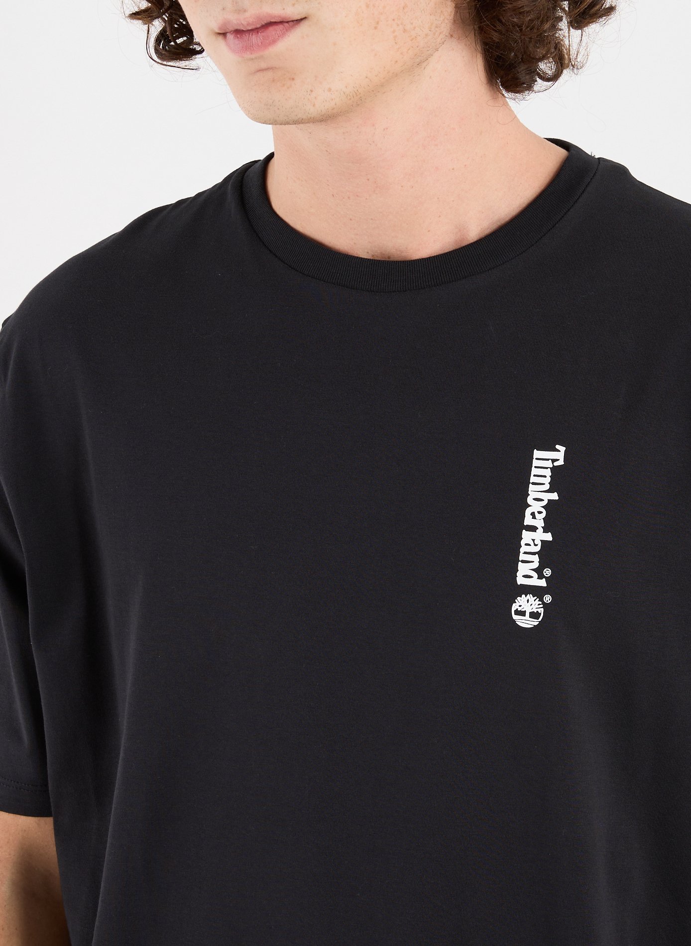 Straight-fit cotton T-shirt TIMBERLAND Black